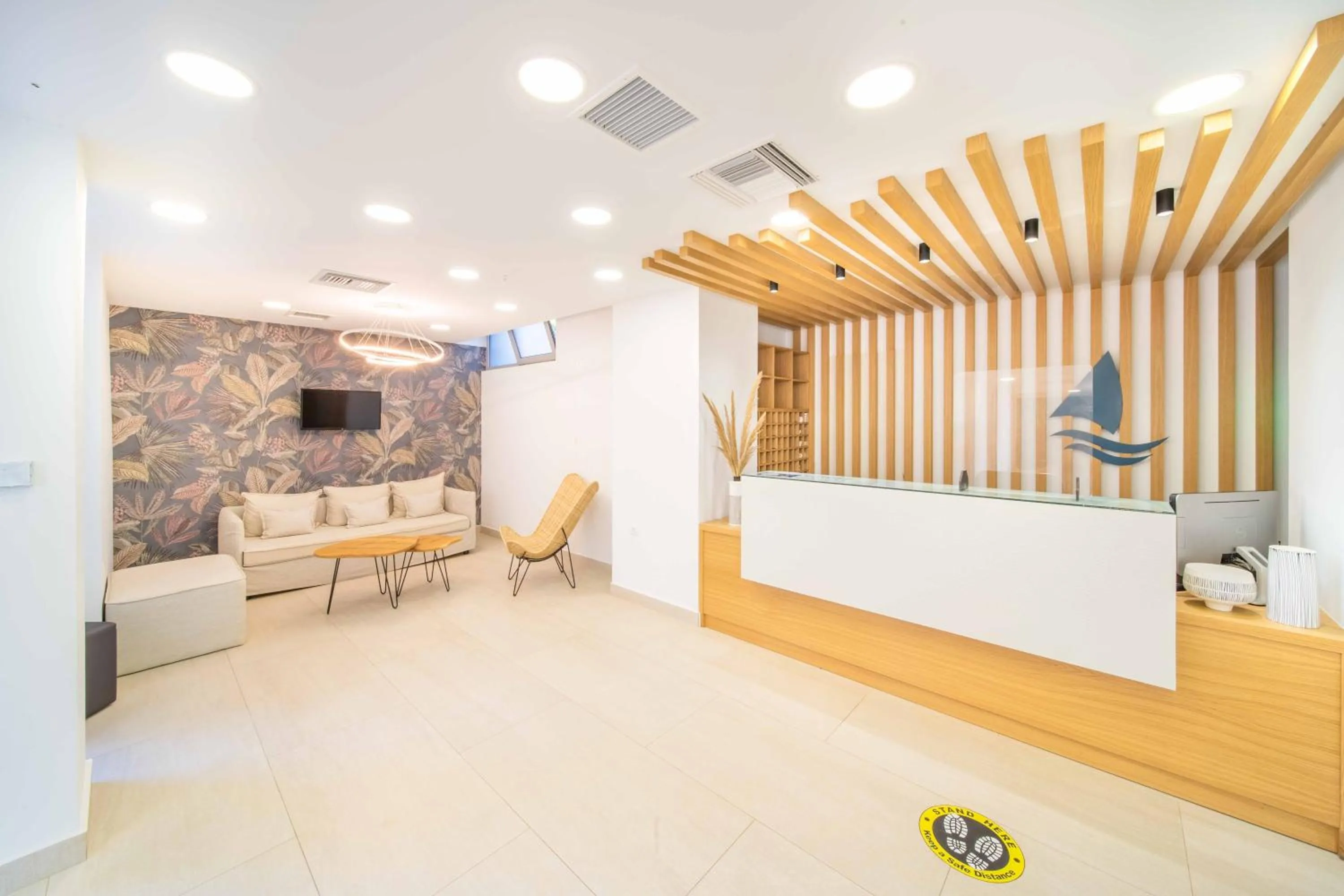 Lobby or reception in Aeolos Beach Resort