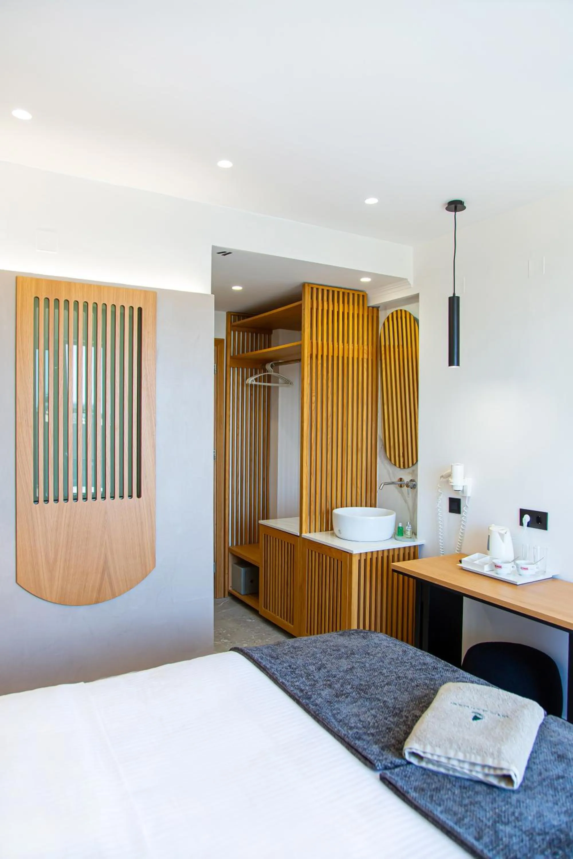 Bed in Aeolos Beach Resort