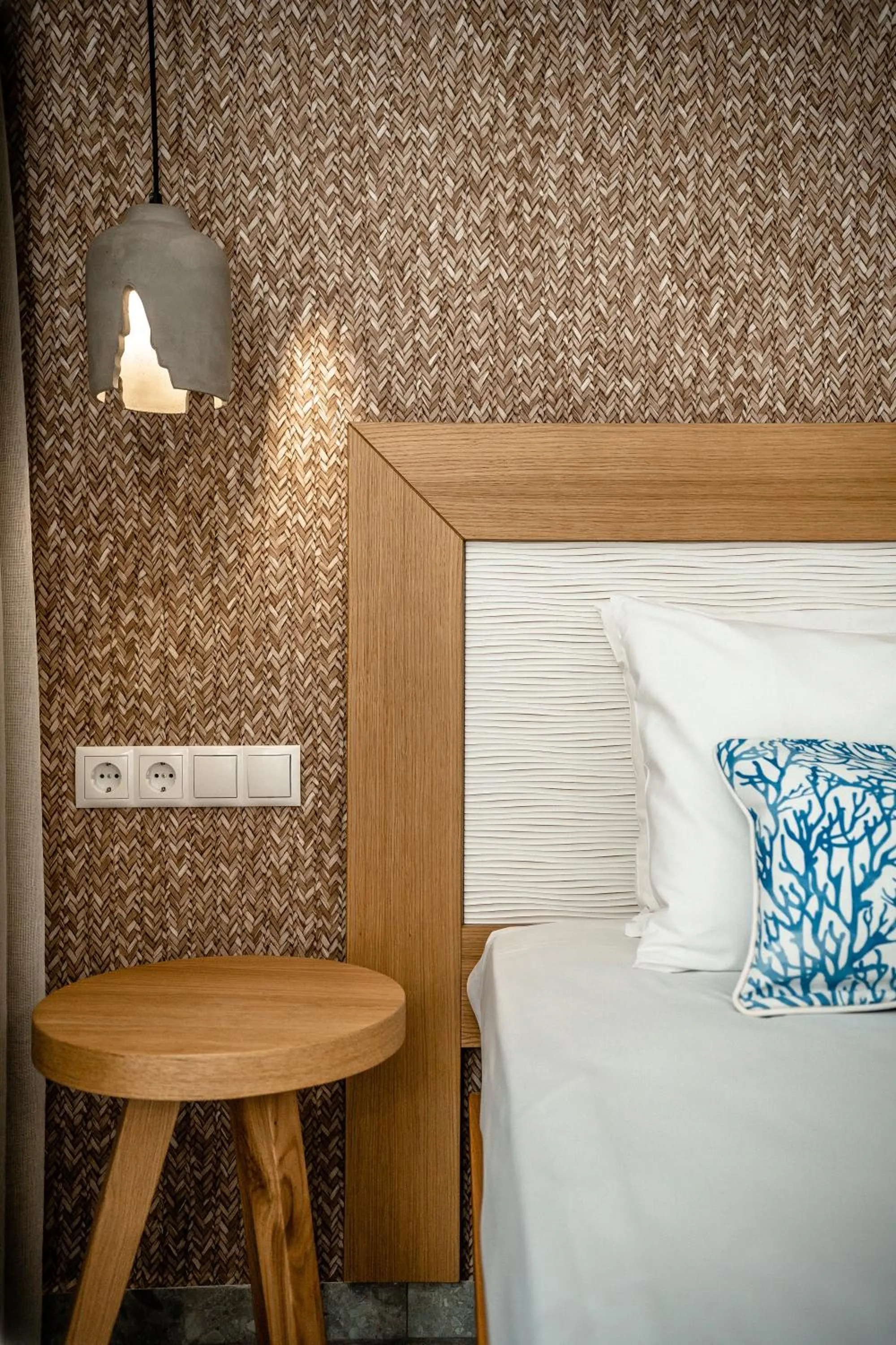 Bed in Aeolos Beach Resort