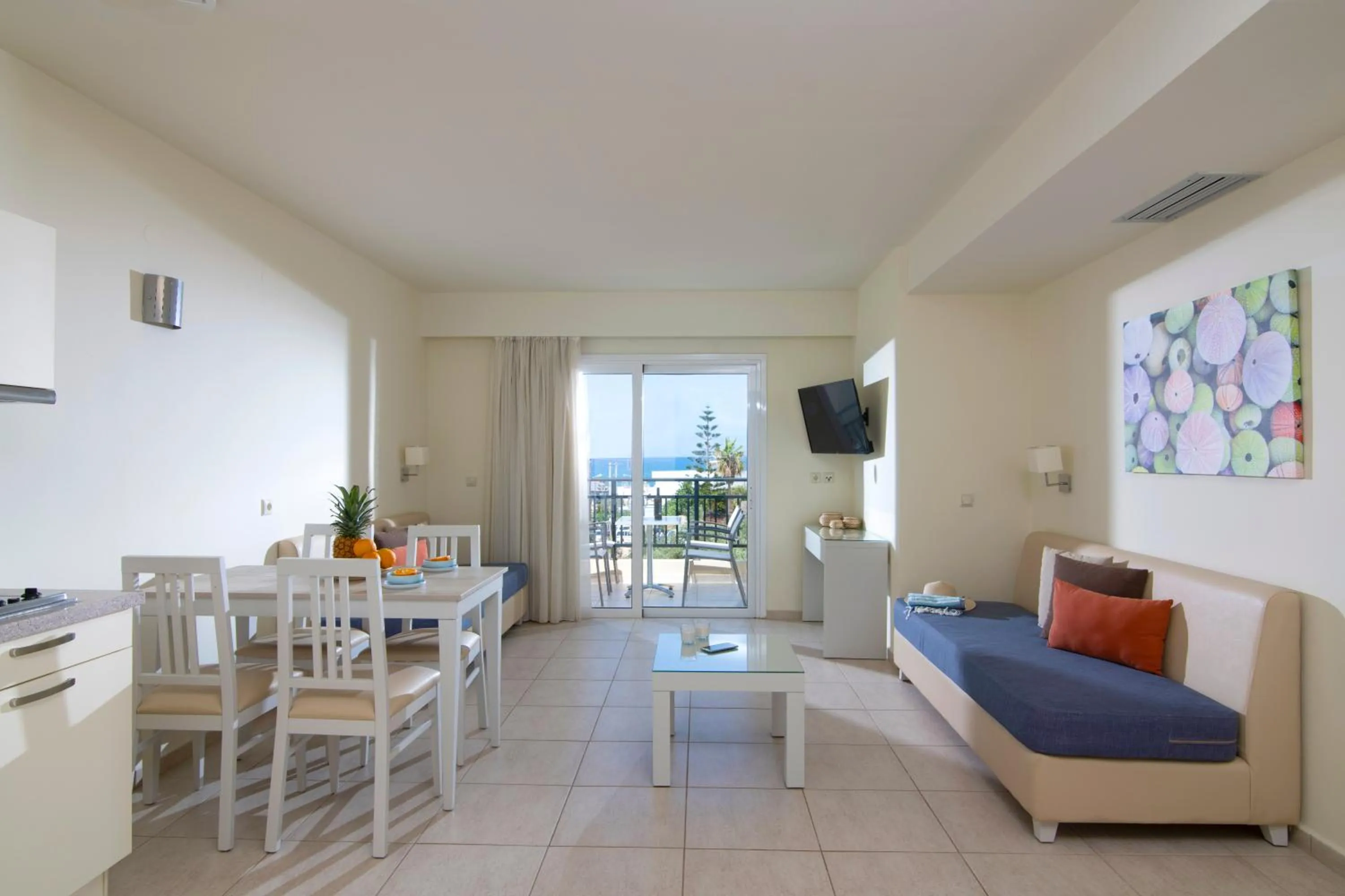 Living room in Rainbow Apartments