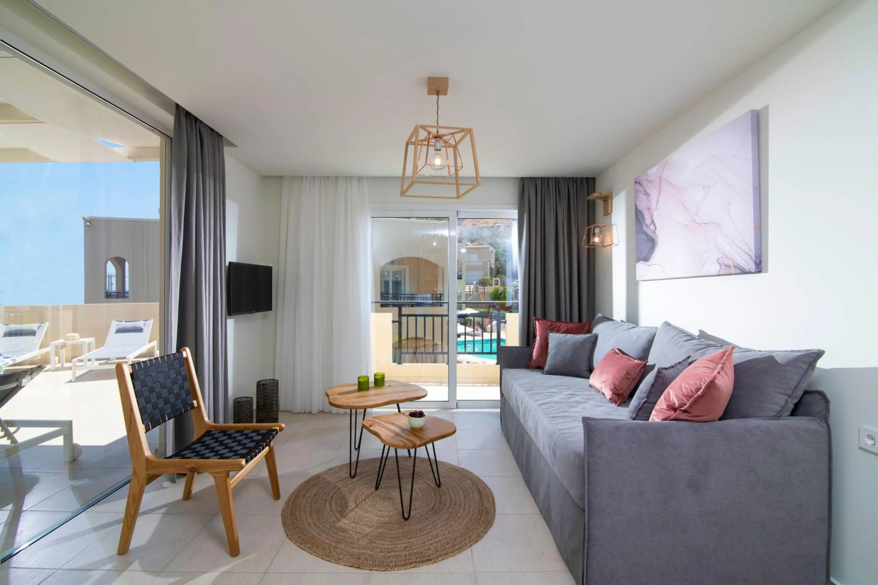 Living room in Rainbow Apartments