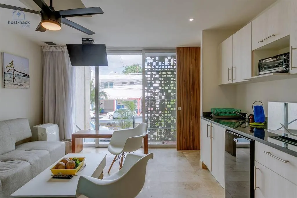 Photo of the whole room in Danzamar 1B with Pool & Rooftop near Mamitas beach