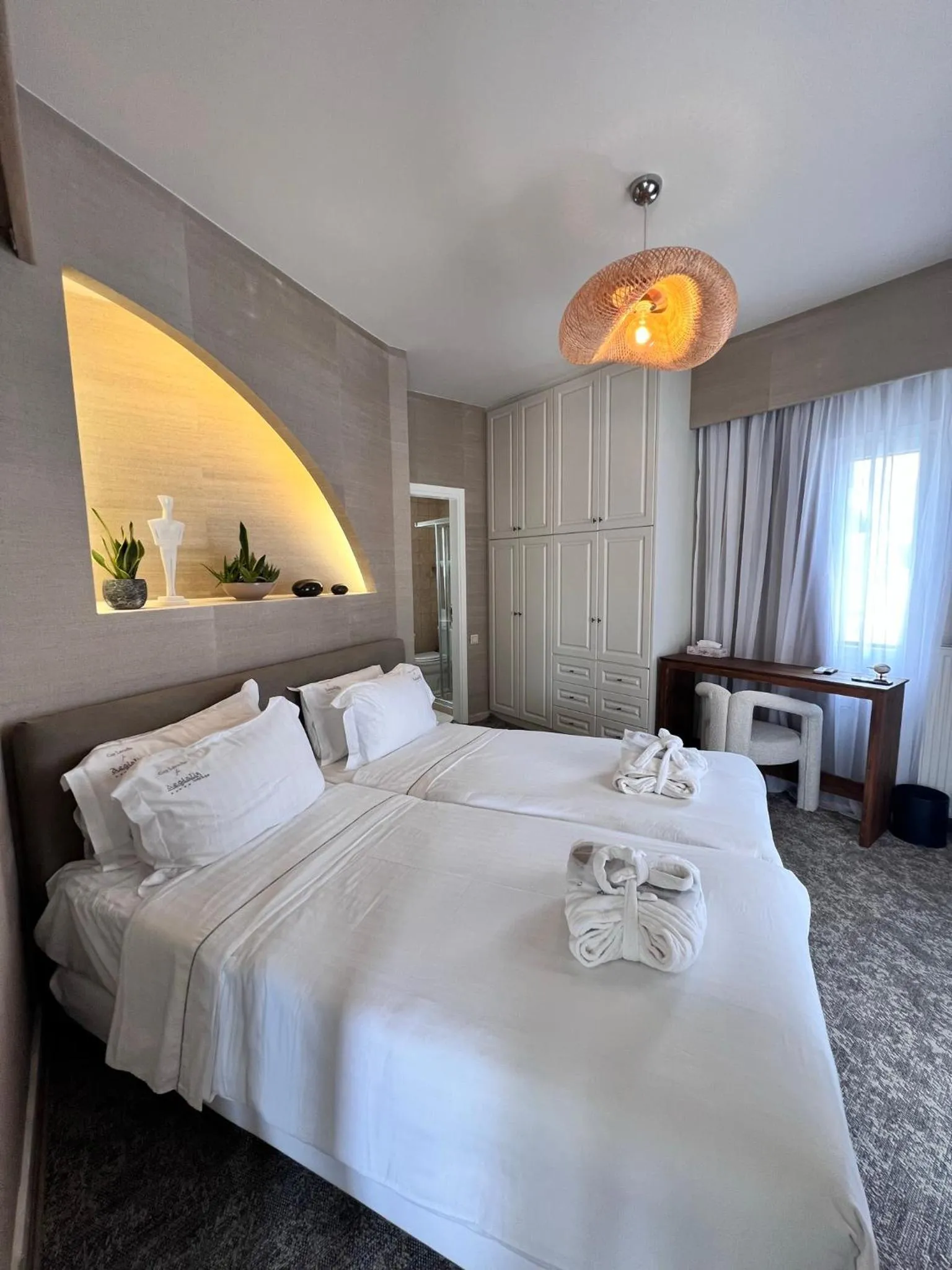 Bed in Aegialis Hotel & Spa