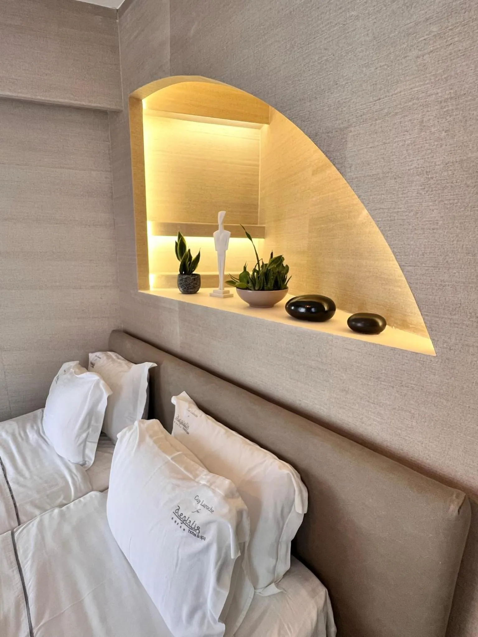 Bed in Aegialis Hotel & Spa