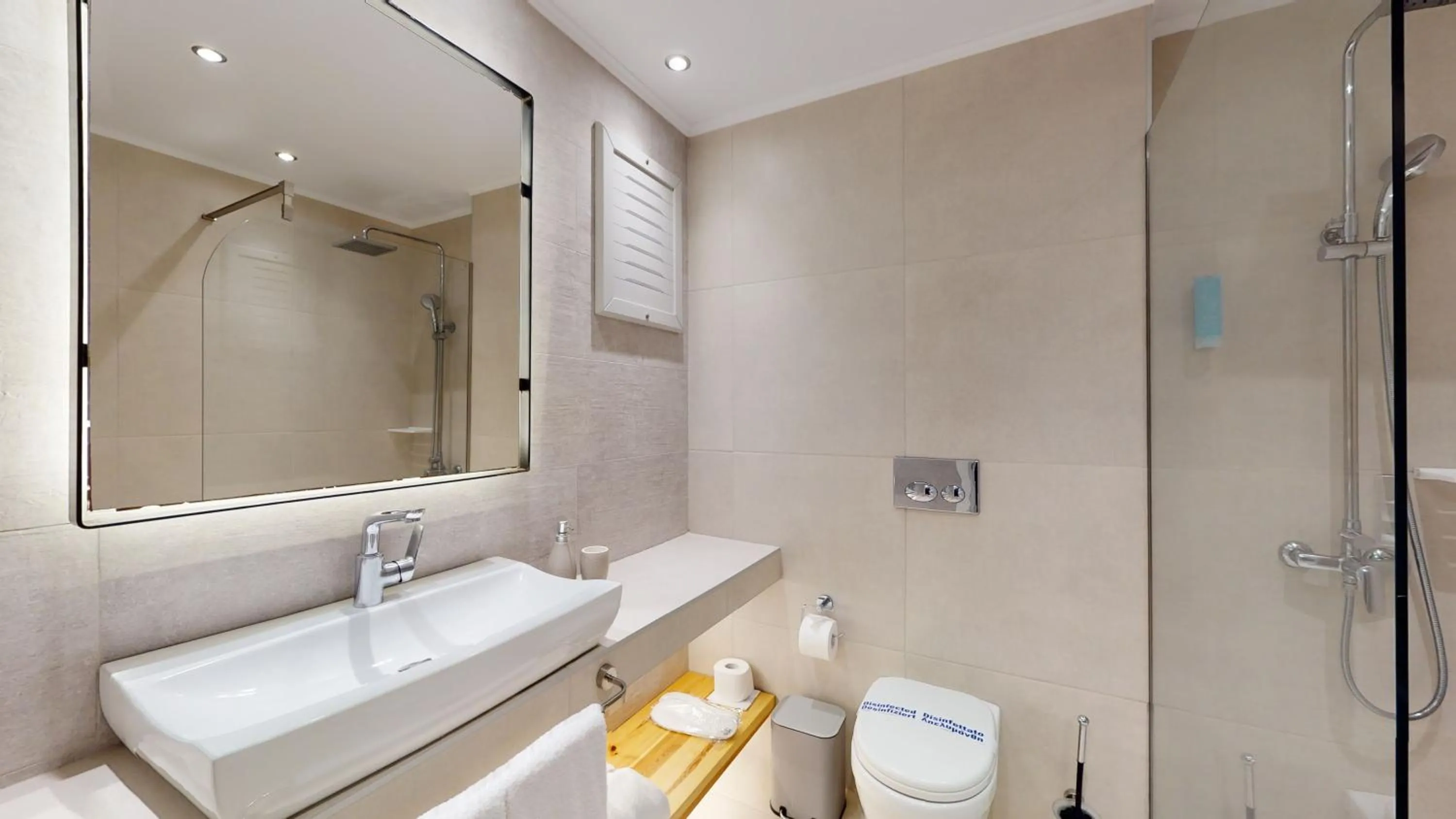 Bathroom in Acrotel Athena Pallas & Residence