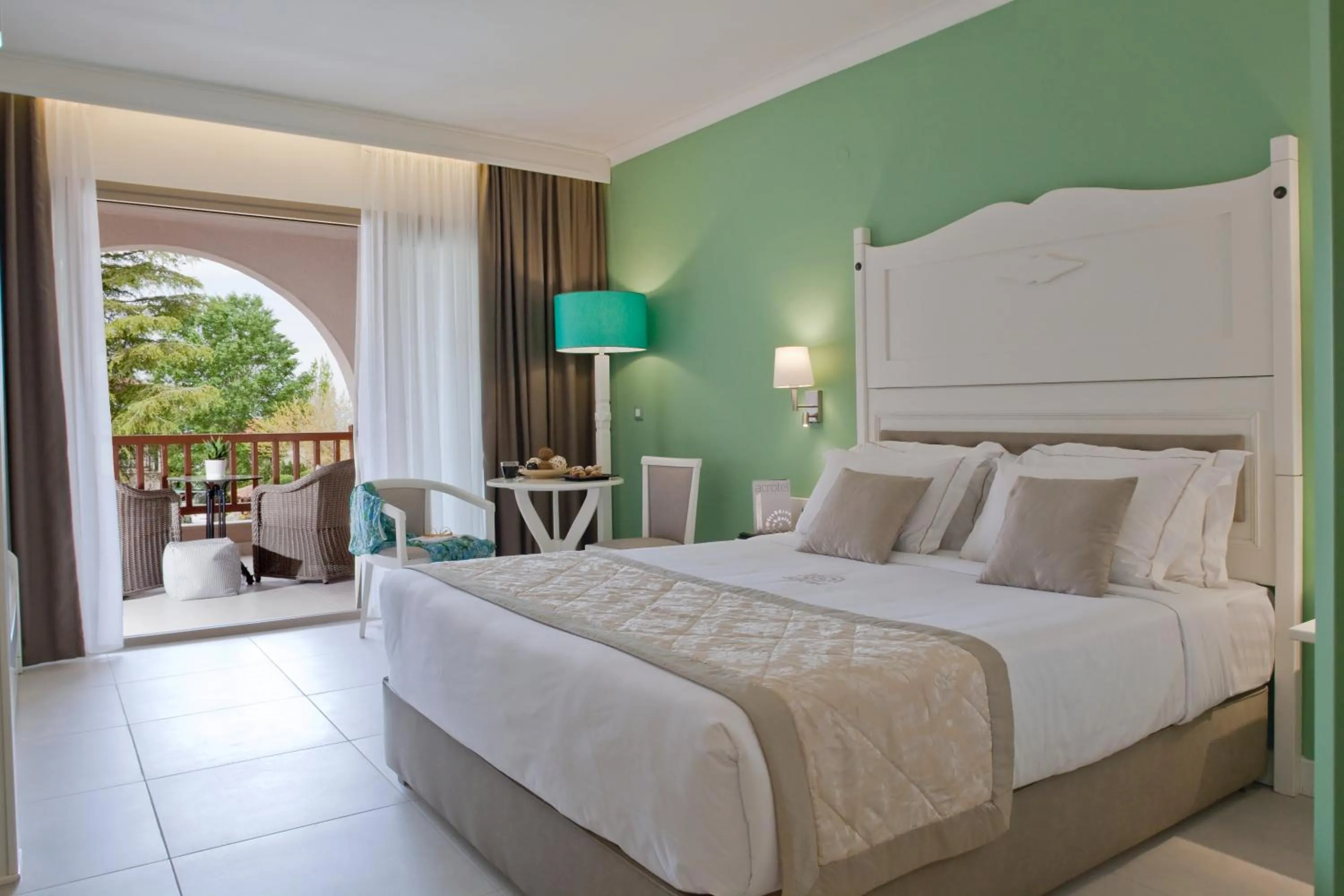 Bedroom, Bed in Acrotel Athena Pallas & Residence