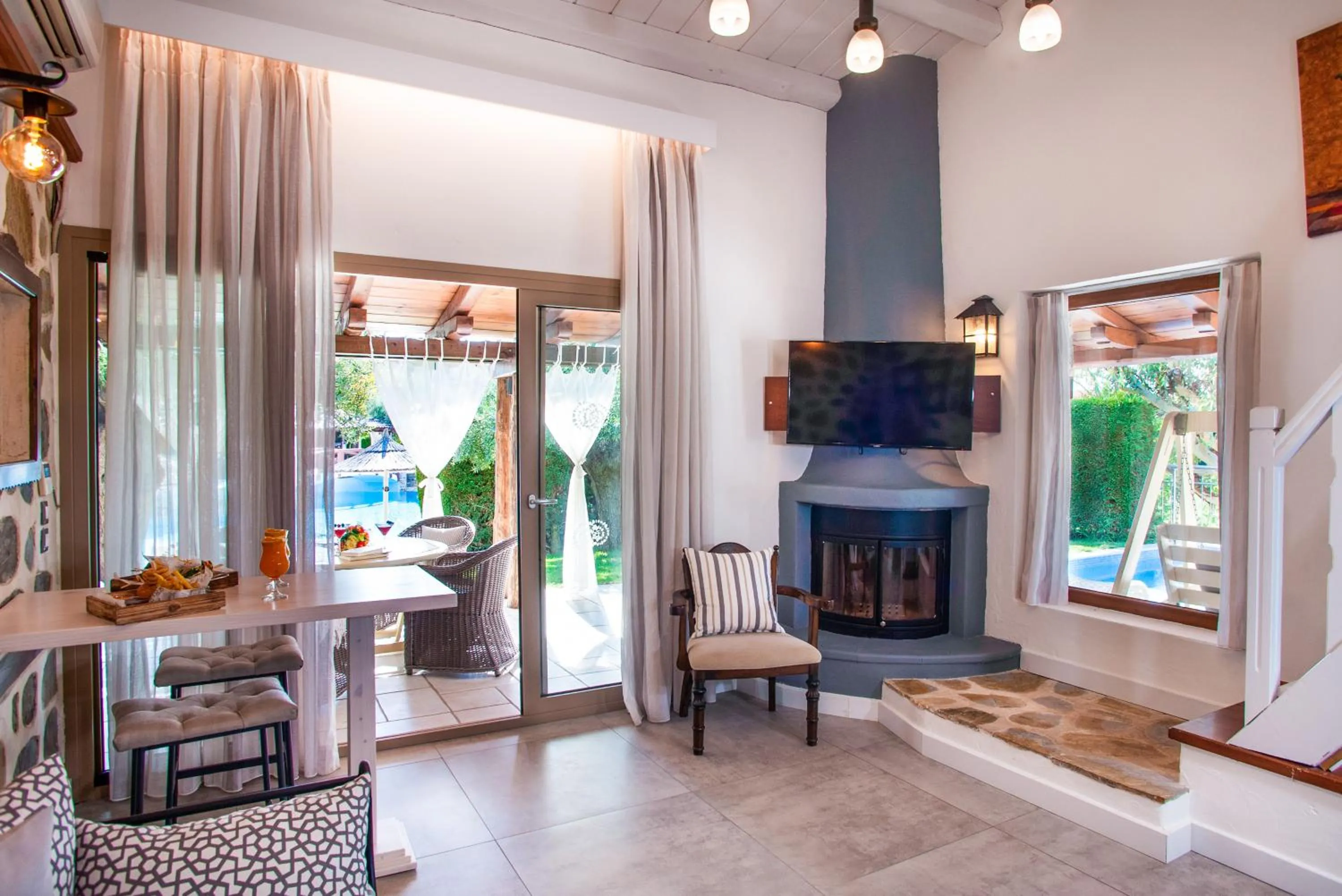 Seating area in Acrotel Athena Pallas & Residence