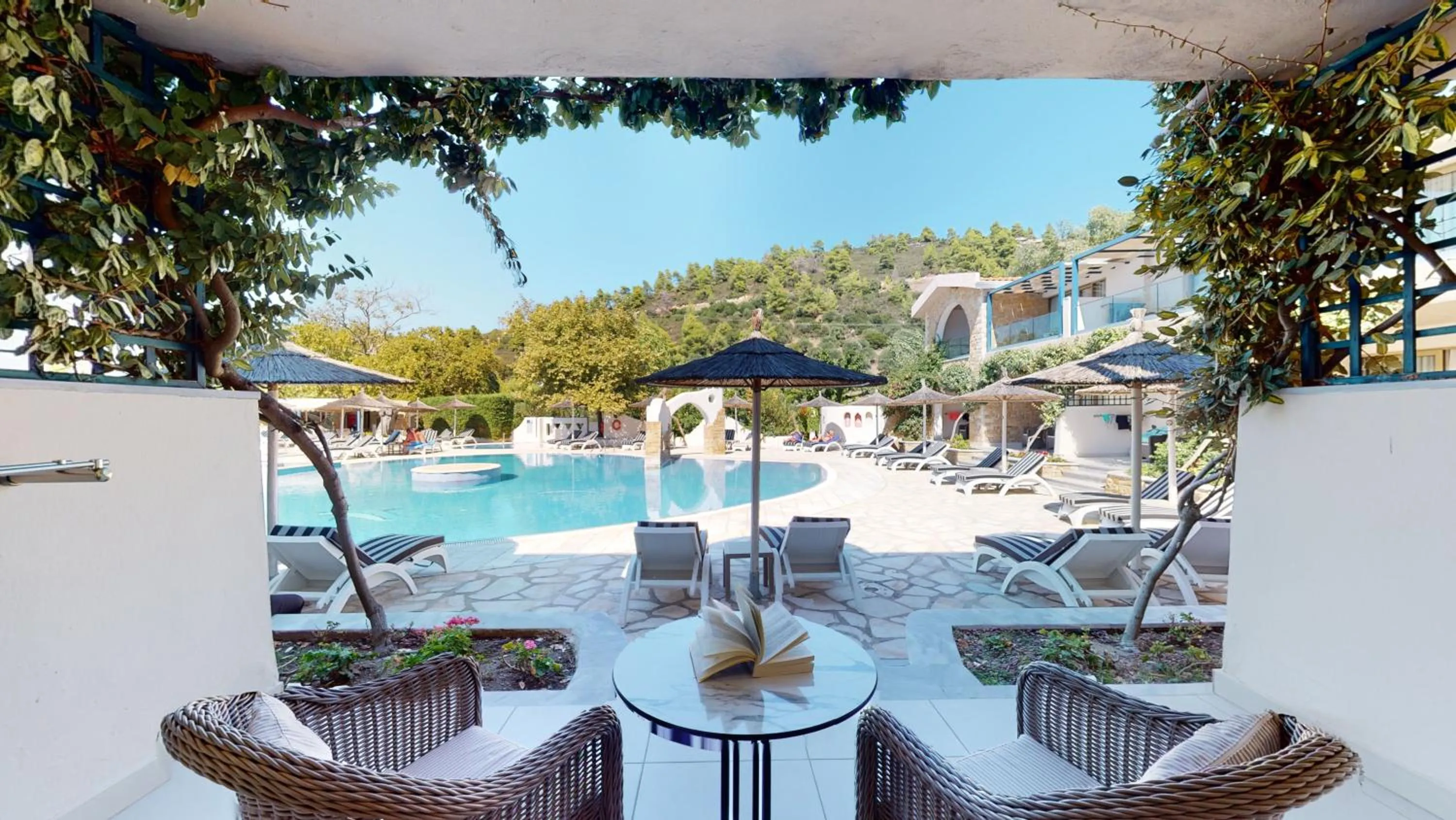 Balcony/Terrace in Acrotel Athena Pallas & Residence