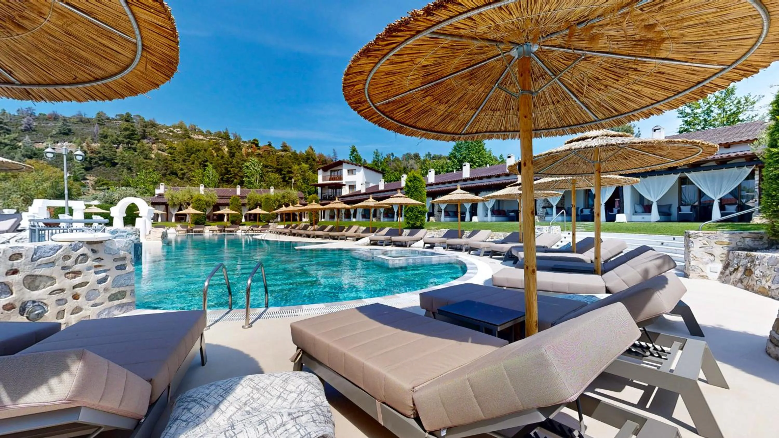 Swimming pool in Acrotel Athena Pallas & Residence