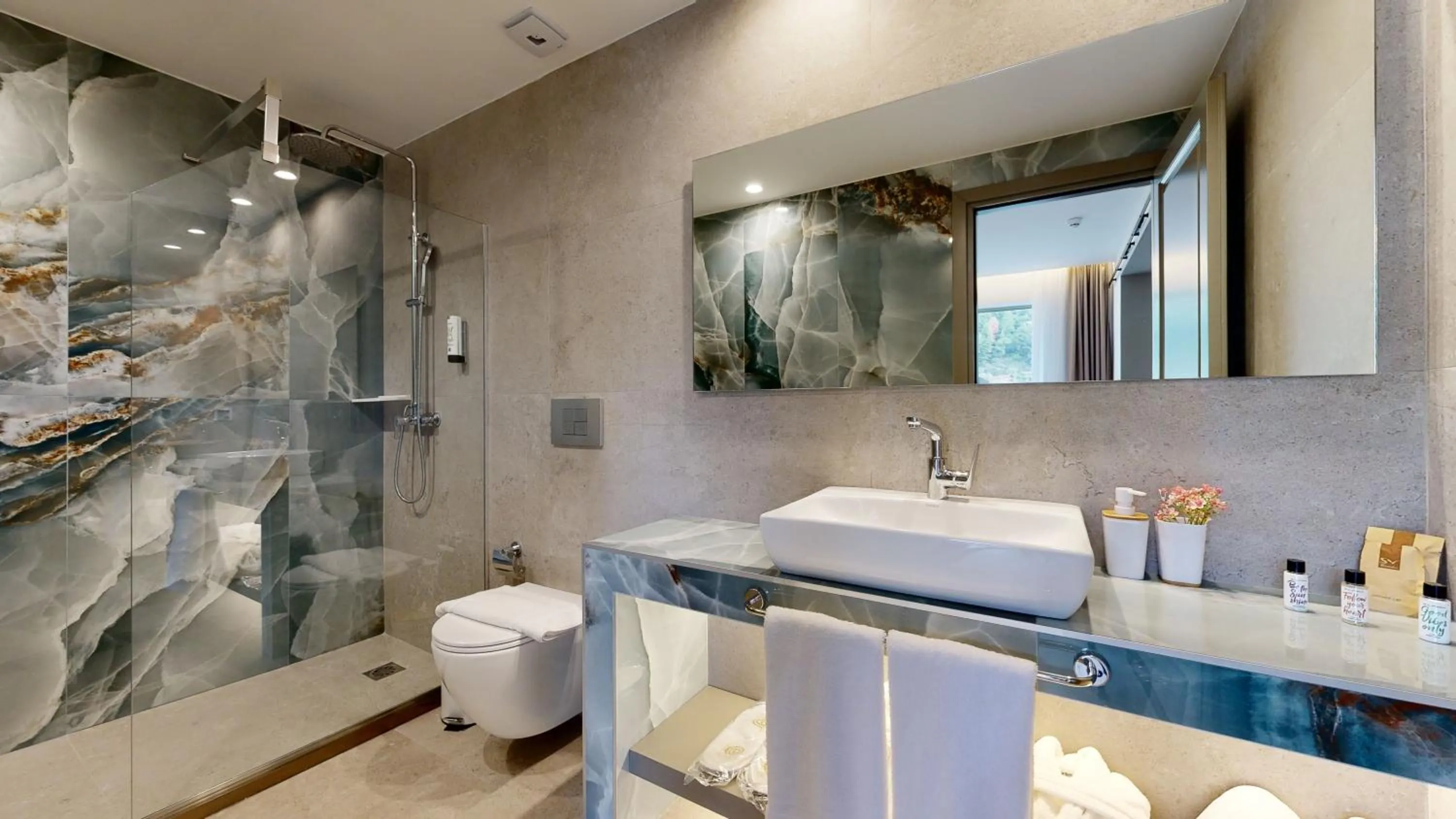 Bathroom in Acrotel Athena Pallas & Residence