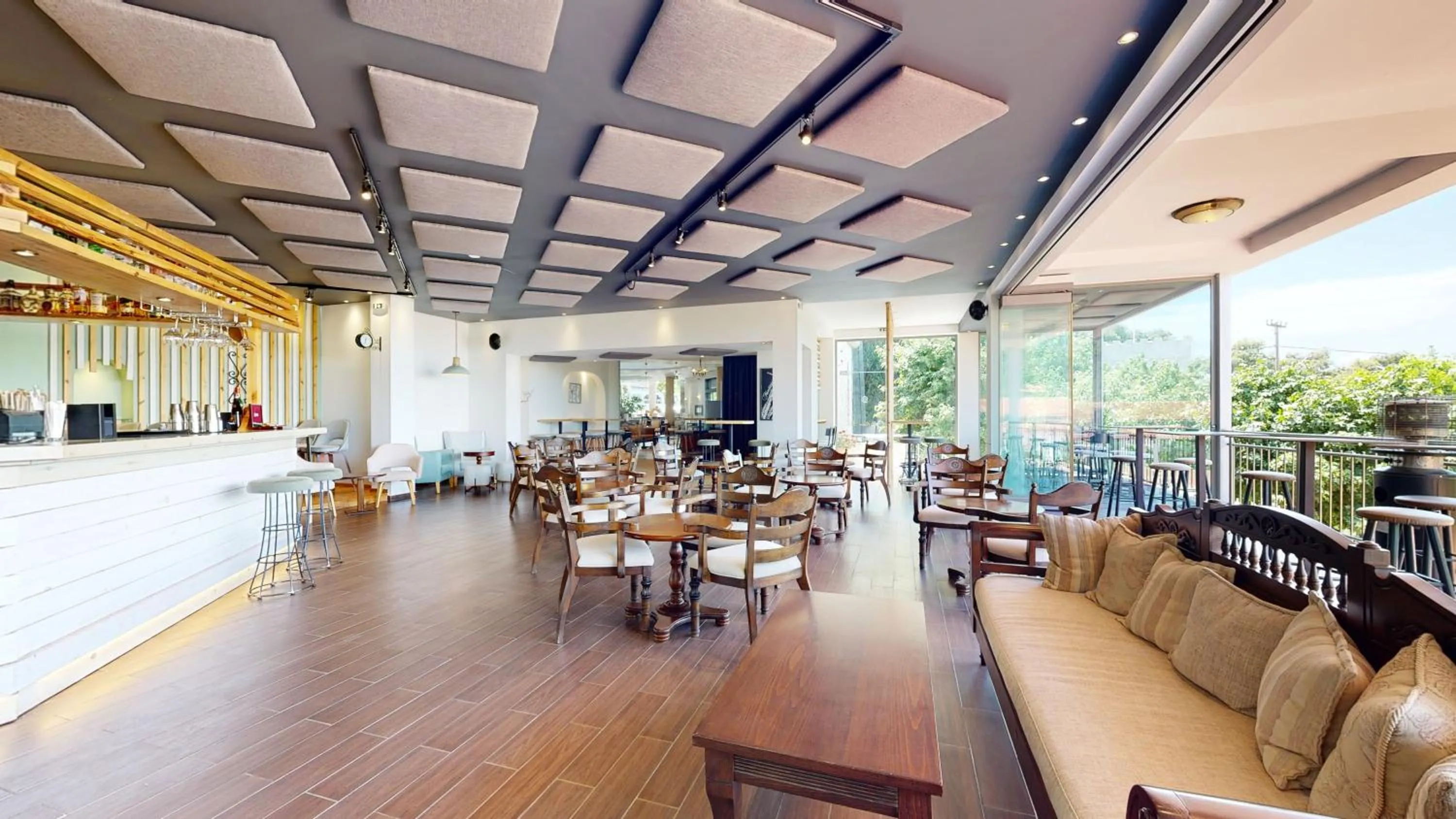 Lounge or bar in Acrotel Athena Pallas & Residence