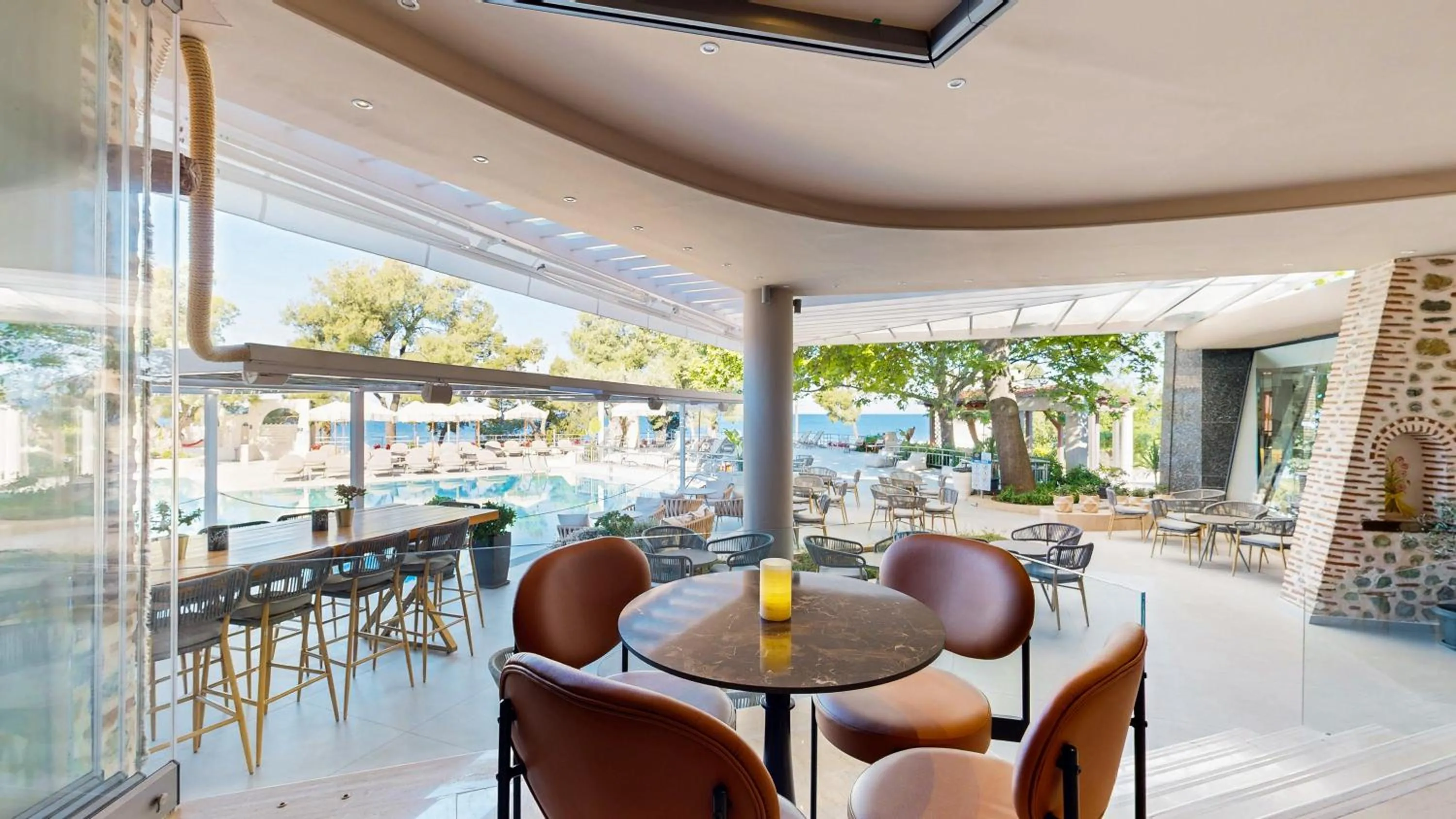 Lounge or bar in Acrotel Athena Pallas & Residence