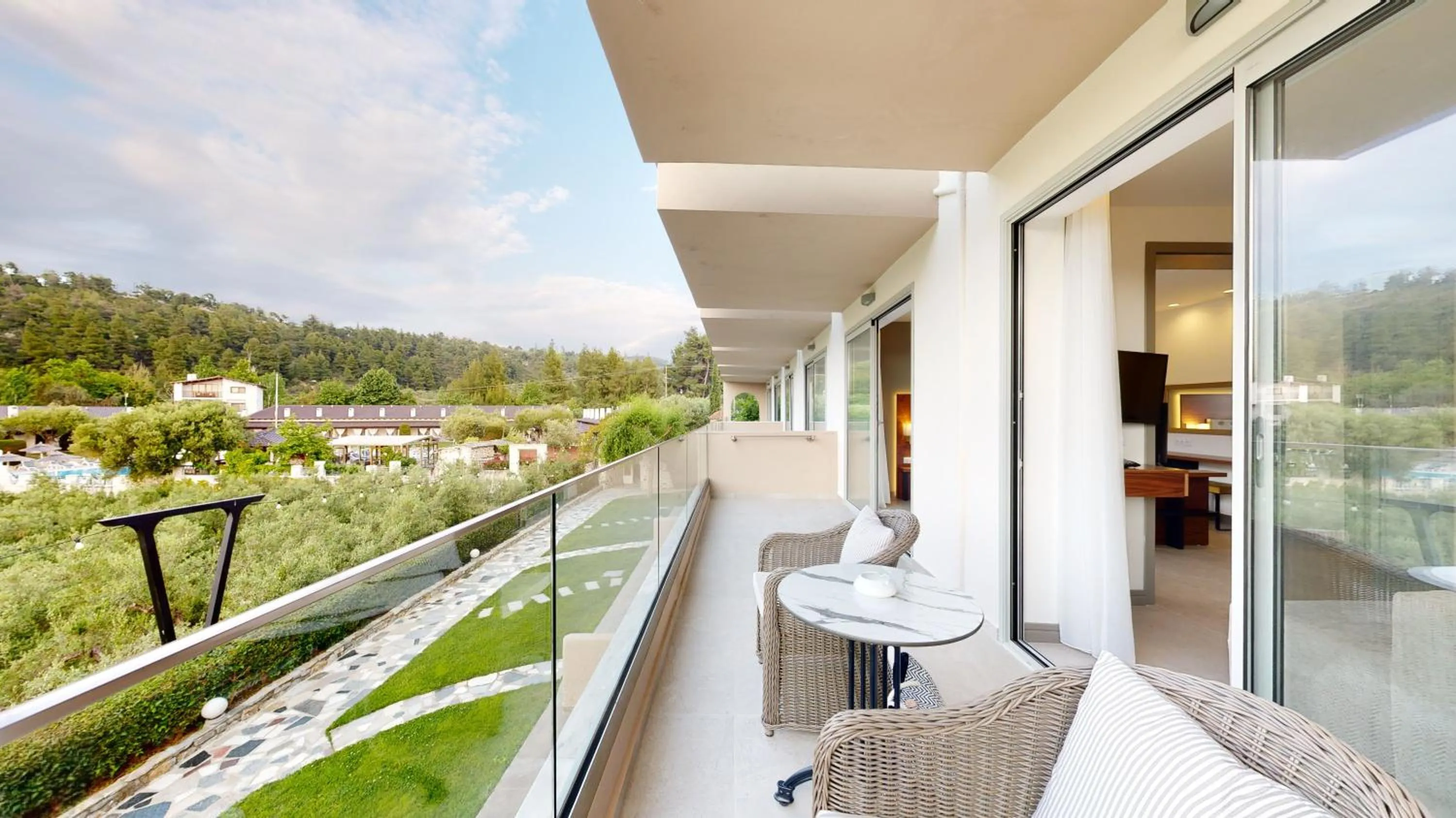 Balcony/Terrace in Acrotel Athena Pallas & Residence
