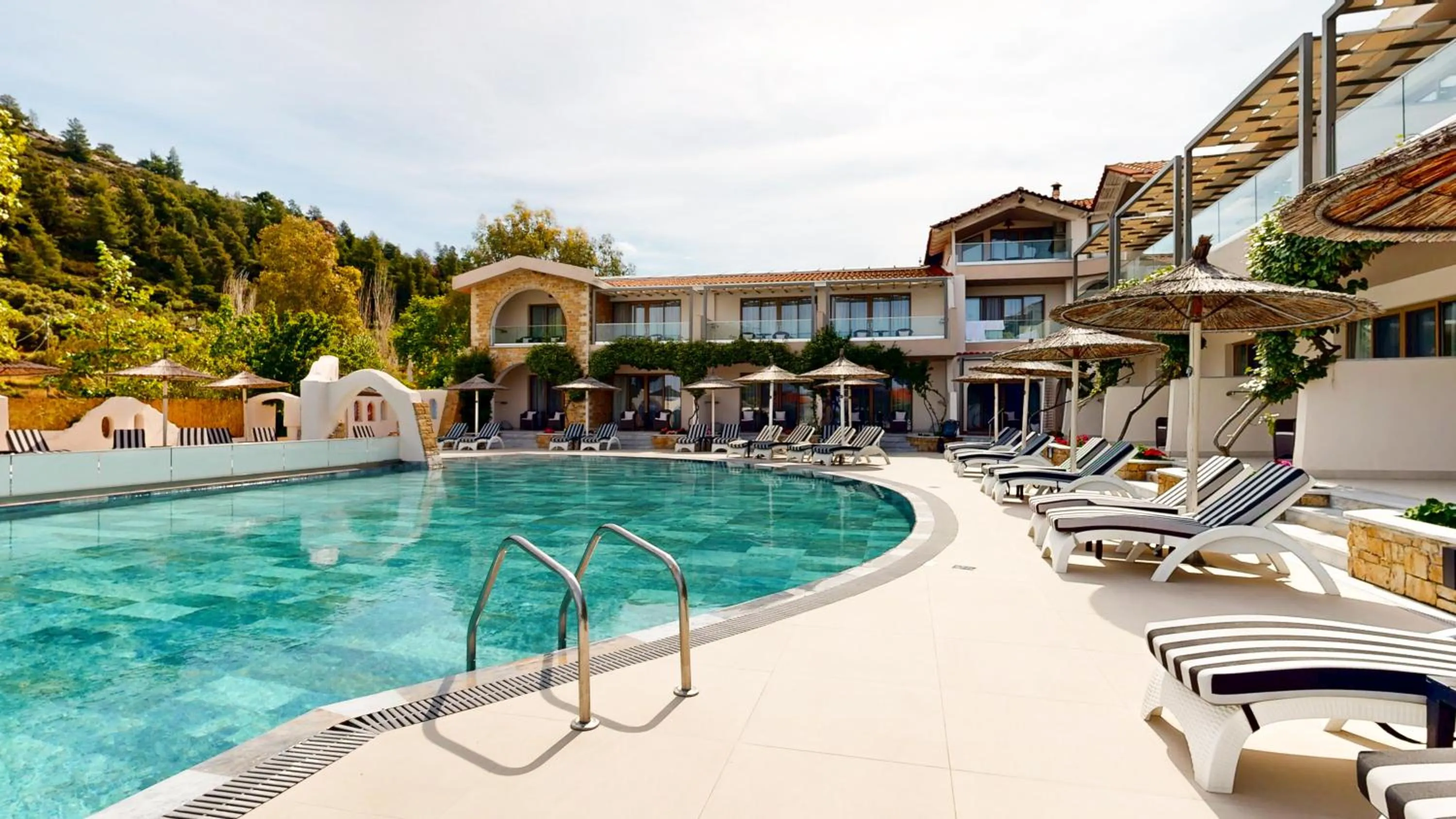 Swimming pool in Acrotel Athena Pallas & Residence