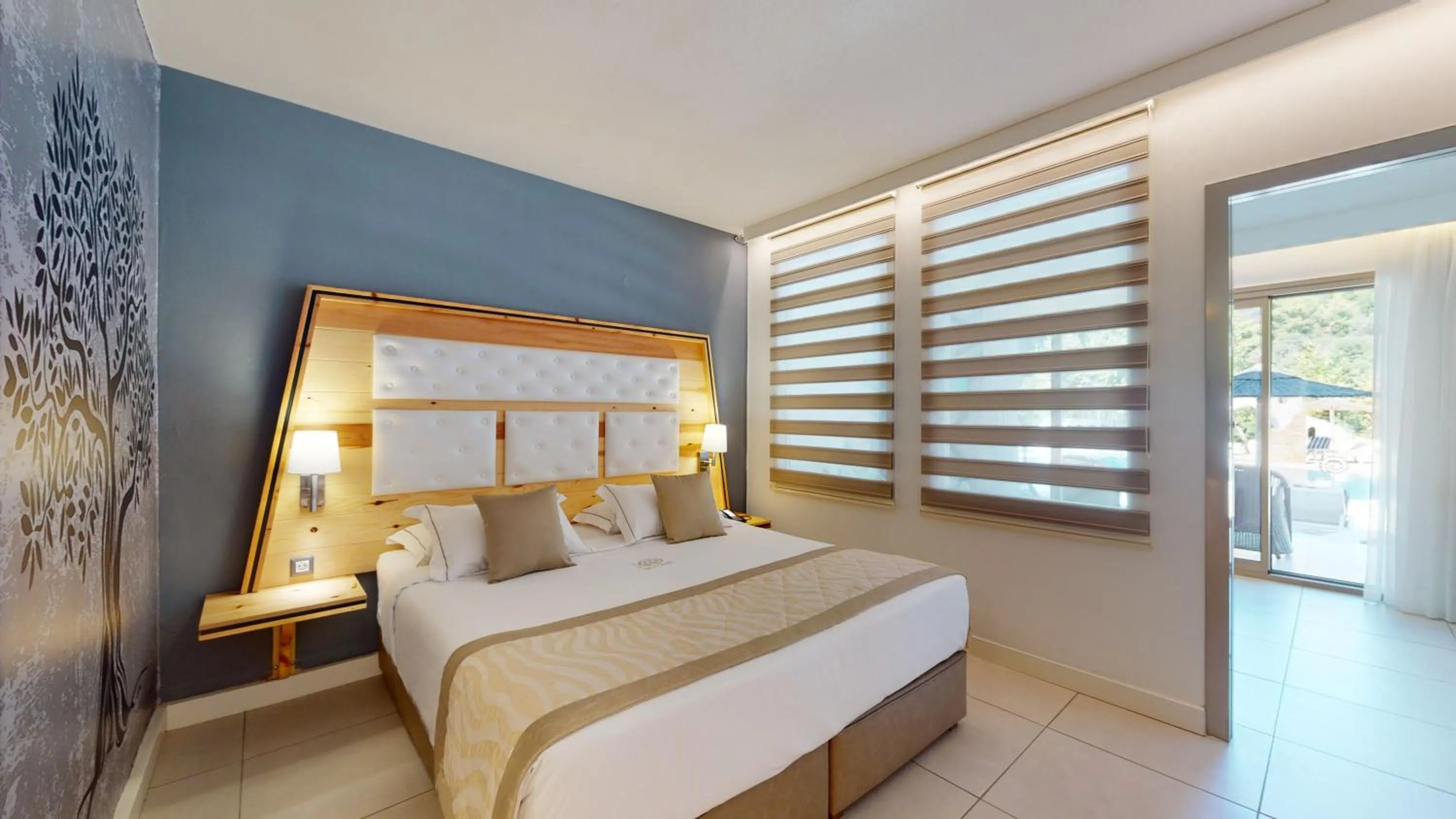 Bedroom, Bed in Acrotel Athena Pallas & Residence