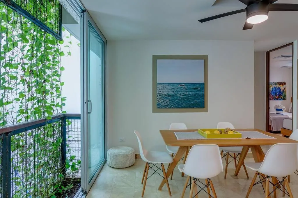 Dining area in Danzamar 4, 5 blocks away from Playa Pelicanos