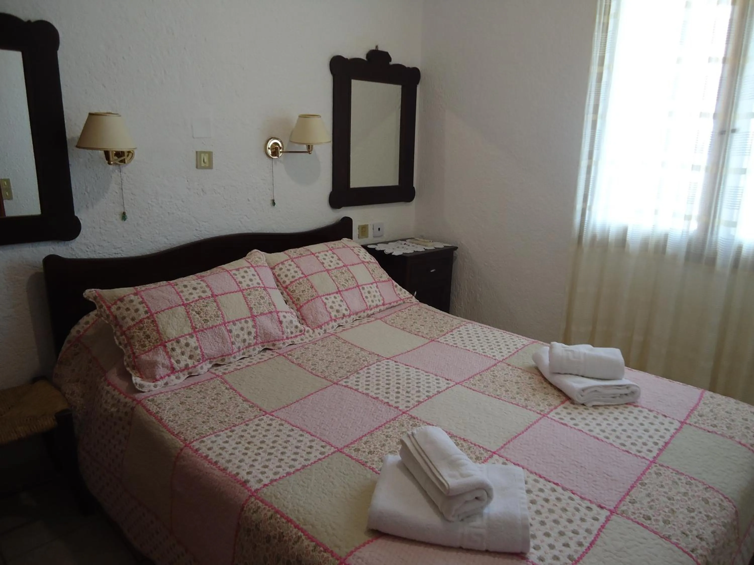 Bed in Vangelis Villas