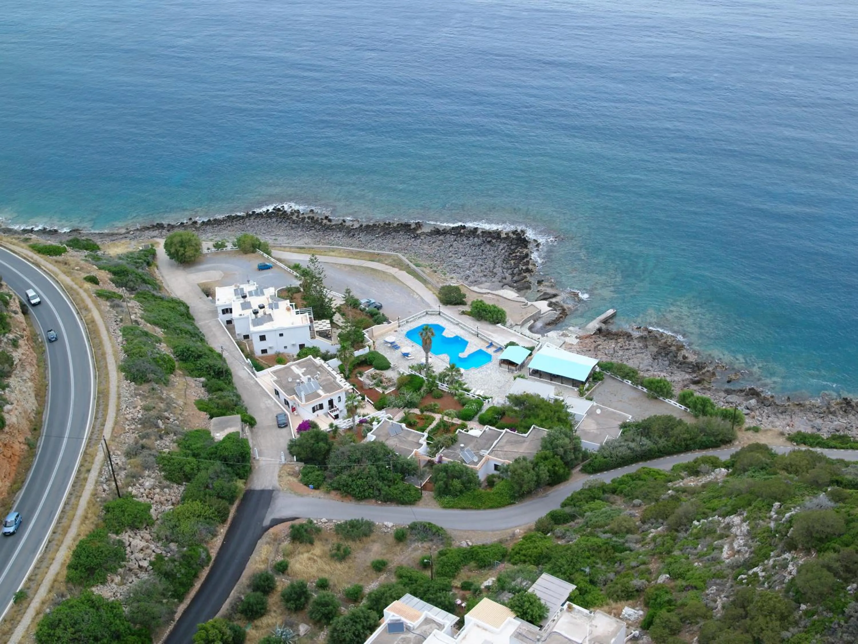 Bird's eye view in Vangelis Villas