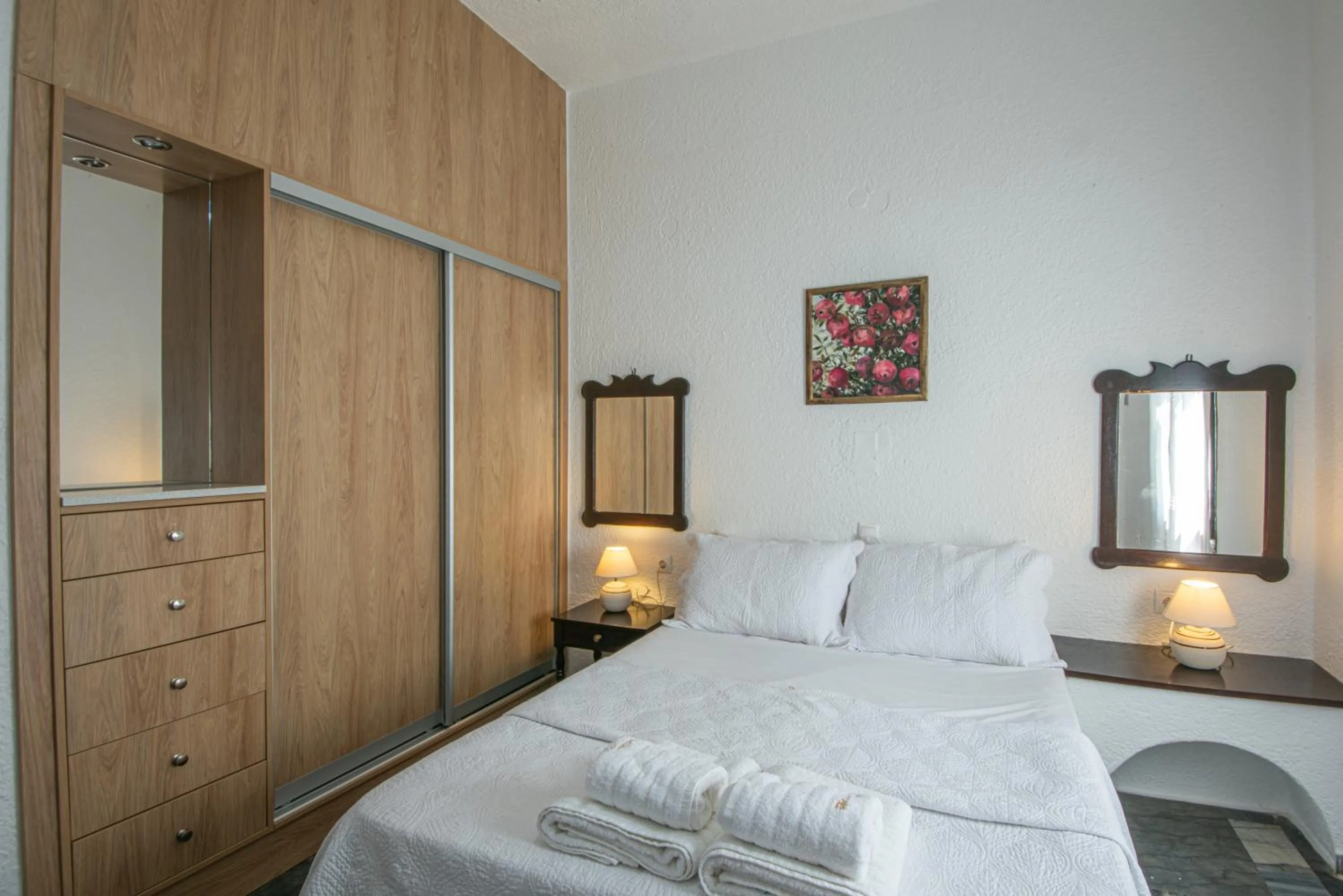 Bedroom, Bed in Vangelis Villas