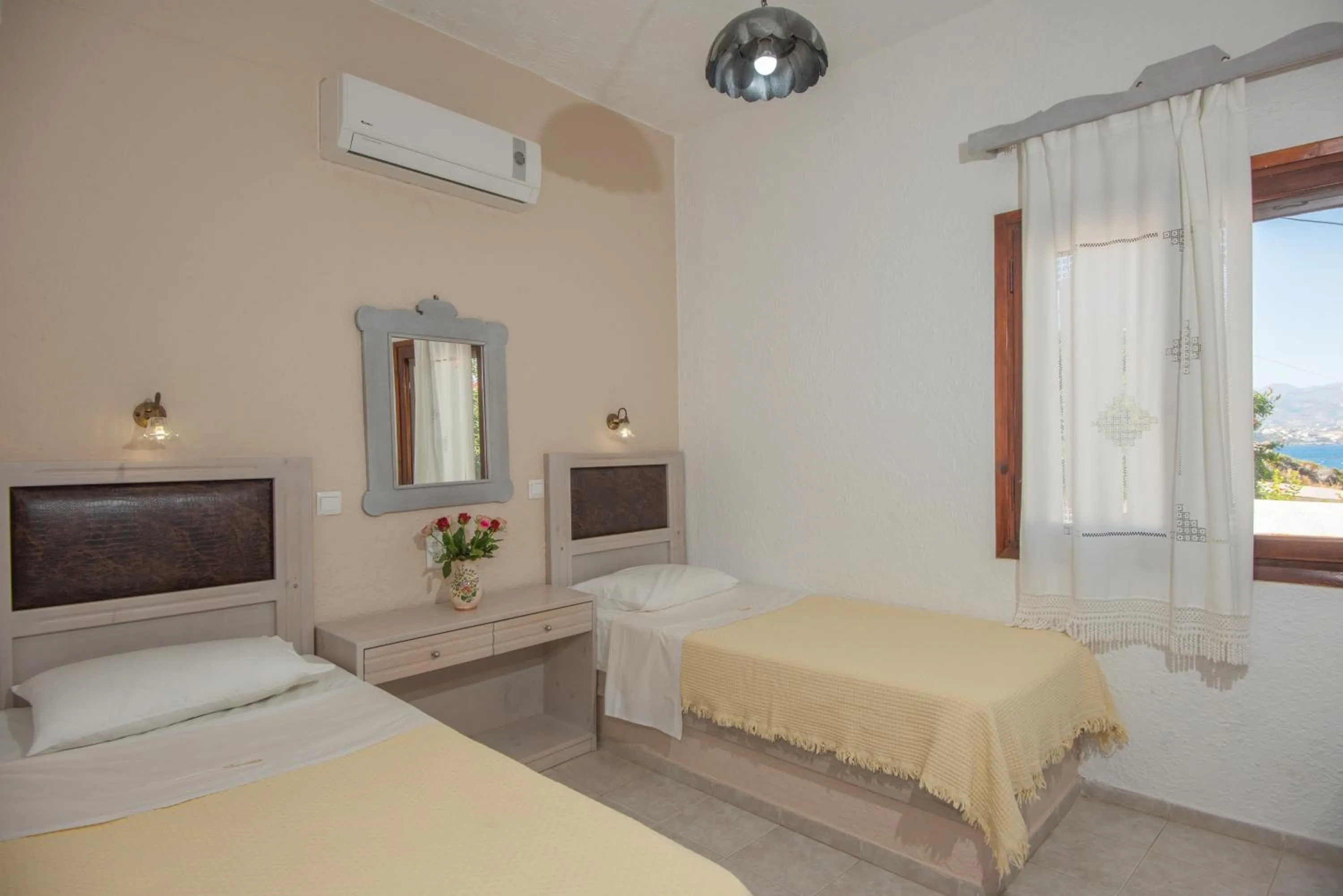 Bedroom, Bed in Vangelis Villas