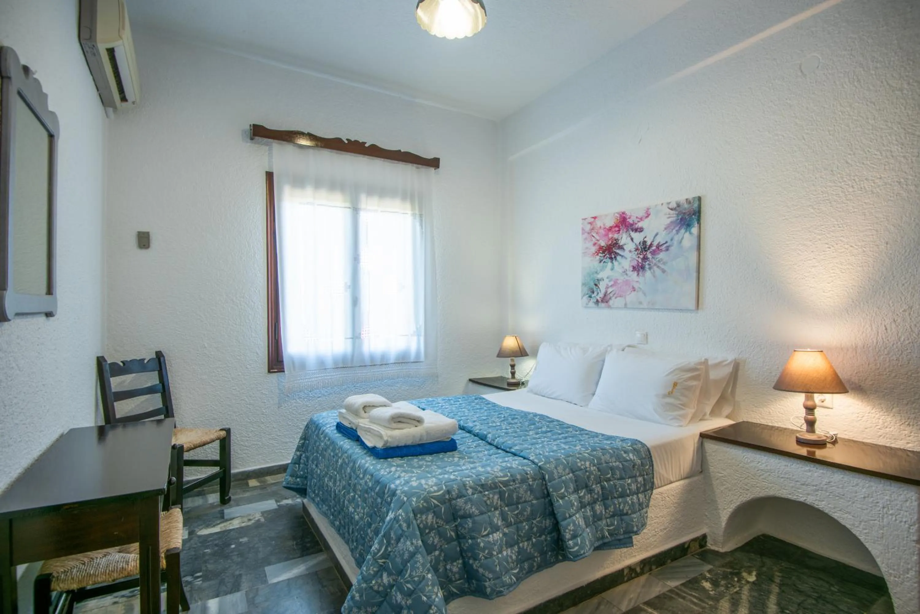 Bedroom, Bed in Vangelis Villas