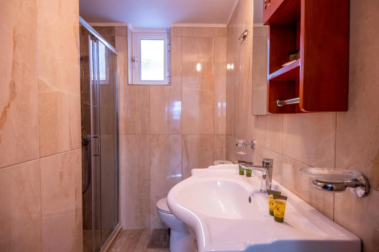 Bathroom in Vangelis Villas