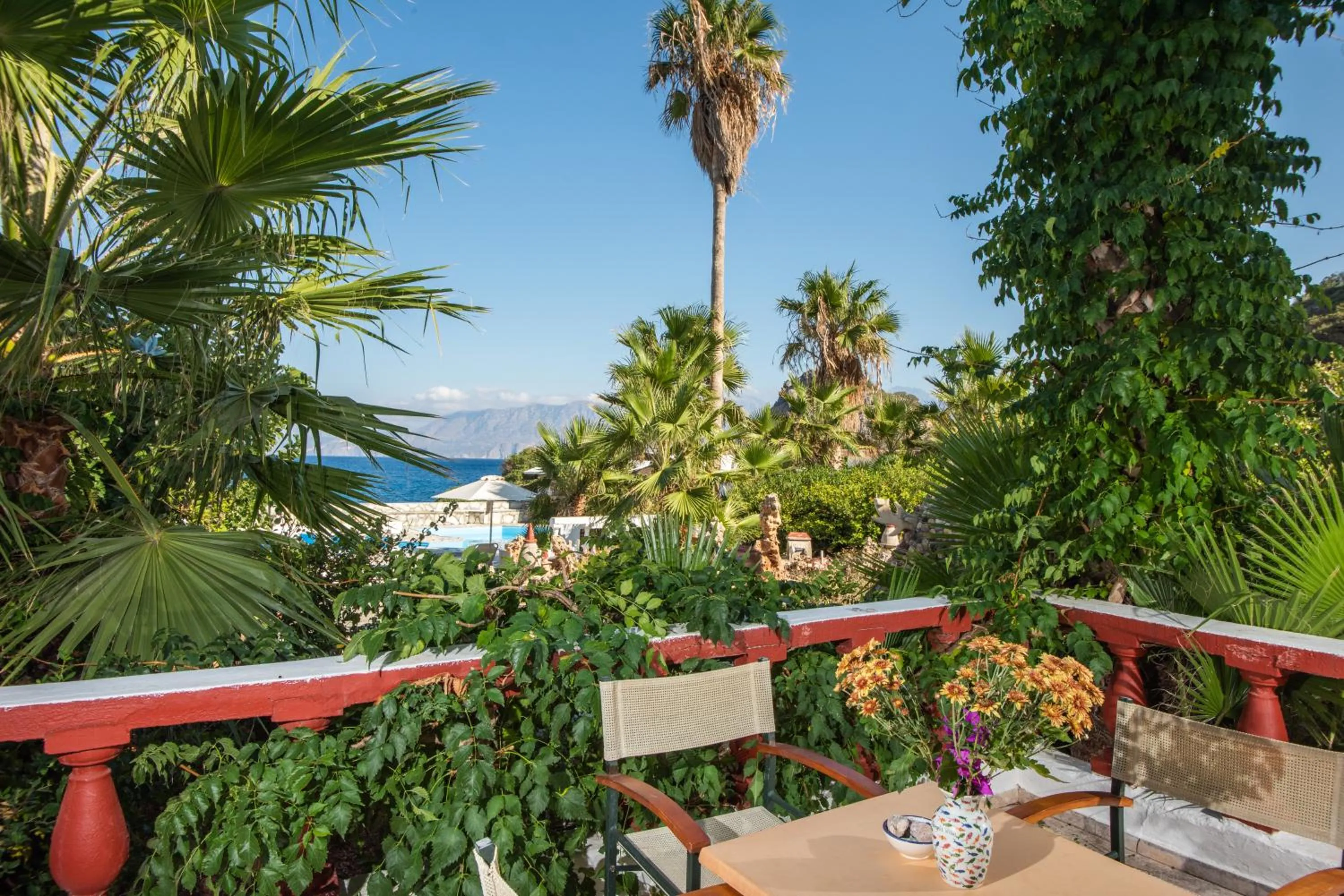 Balcony/Terrace in Vangelis Villas