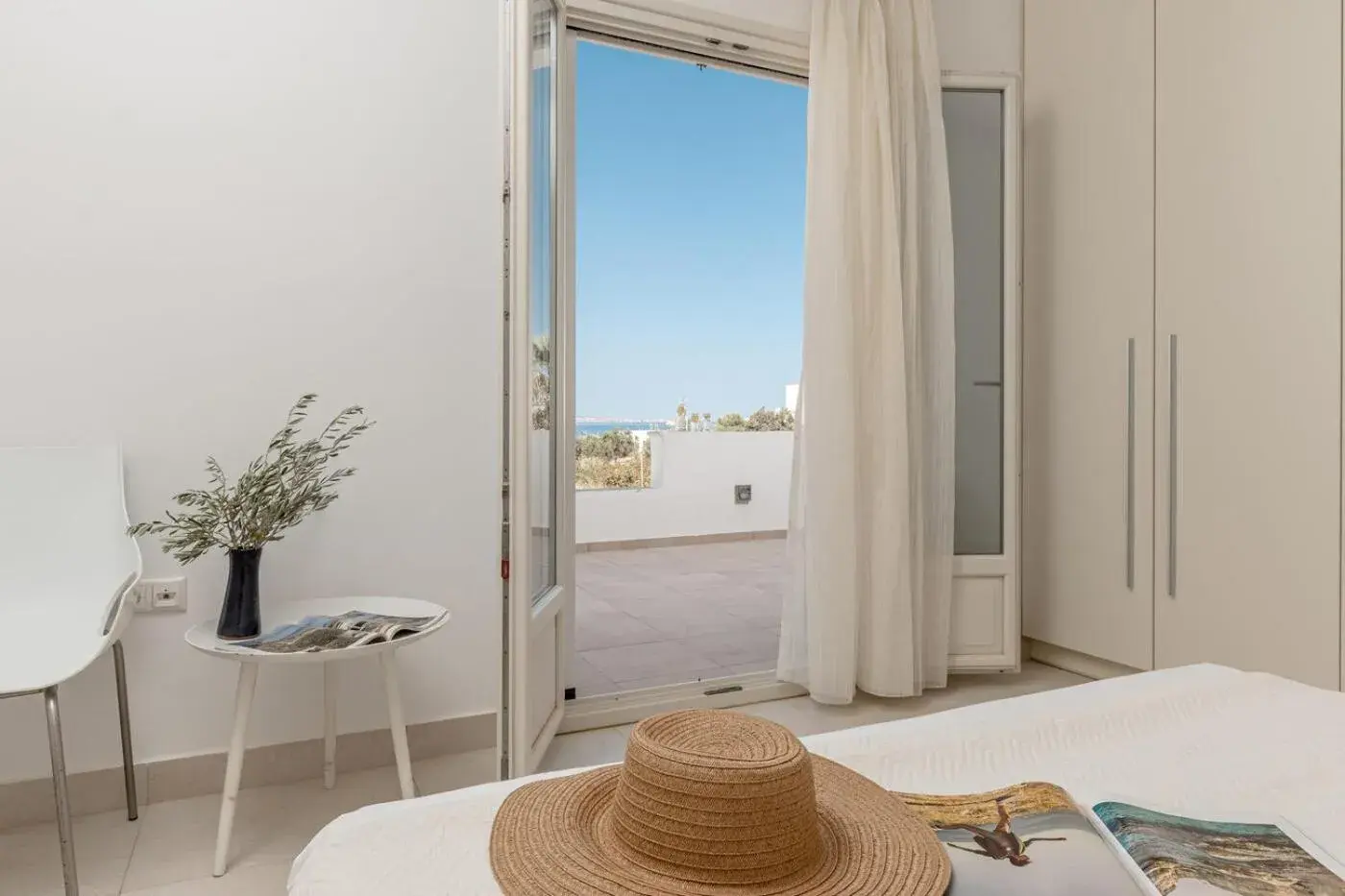 Balcony/Terrace, Bed in Orkos Beach Hotel Balcony/Terrace, Bed in Orkos Beach Hotel