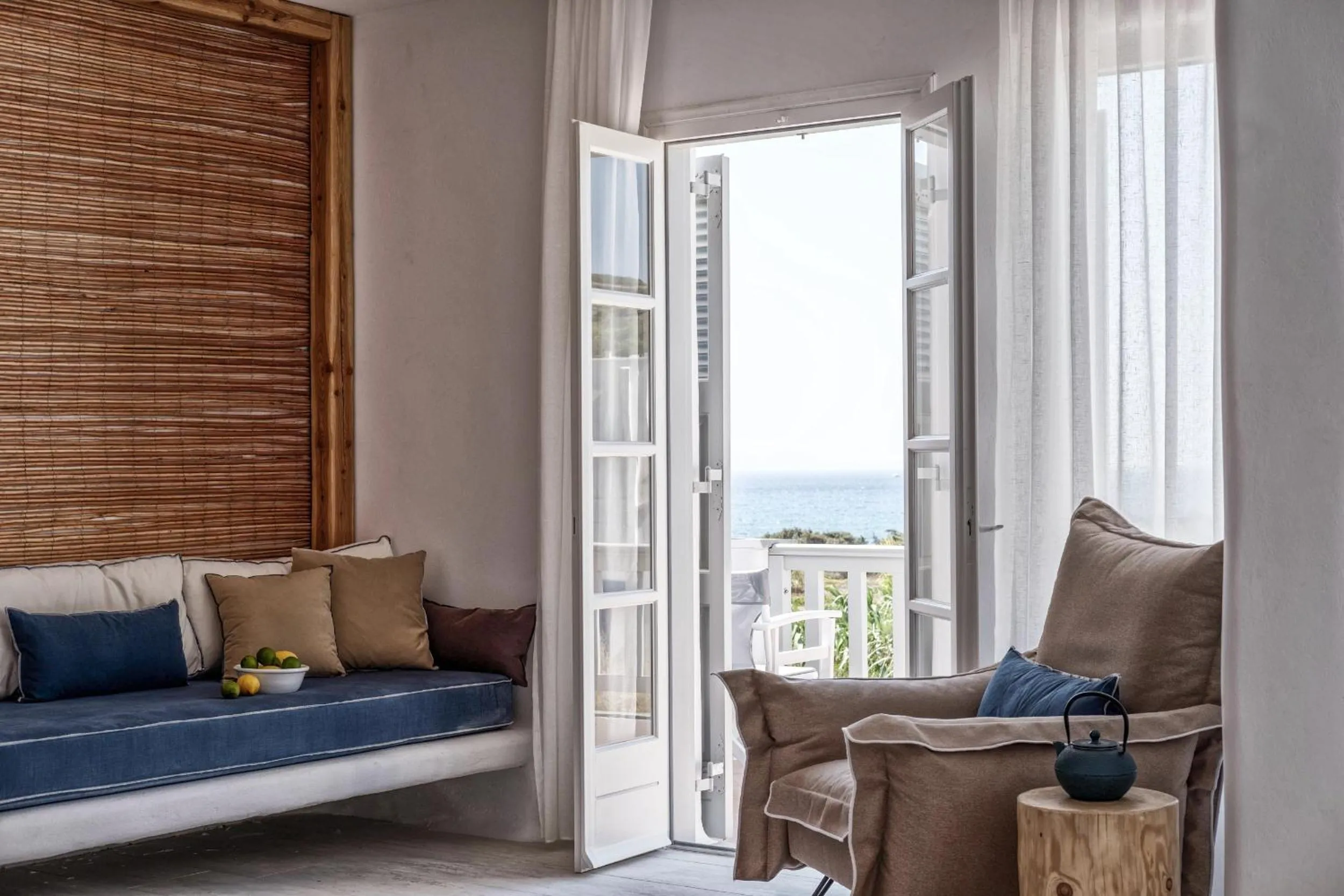 Seating area in Orkos Beach Hotel