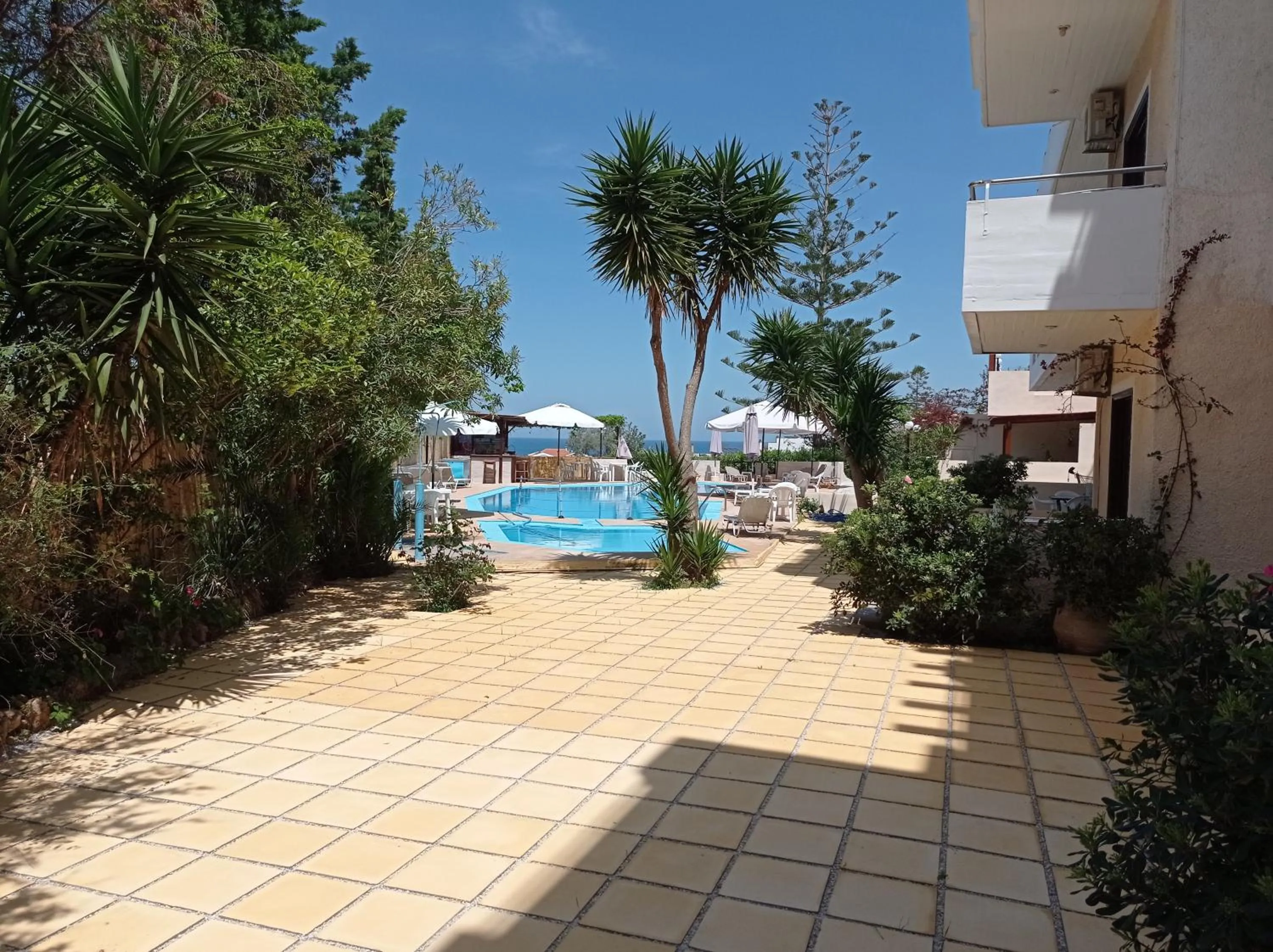 Pool view in Alexandros Studios