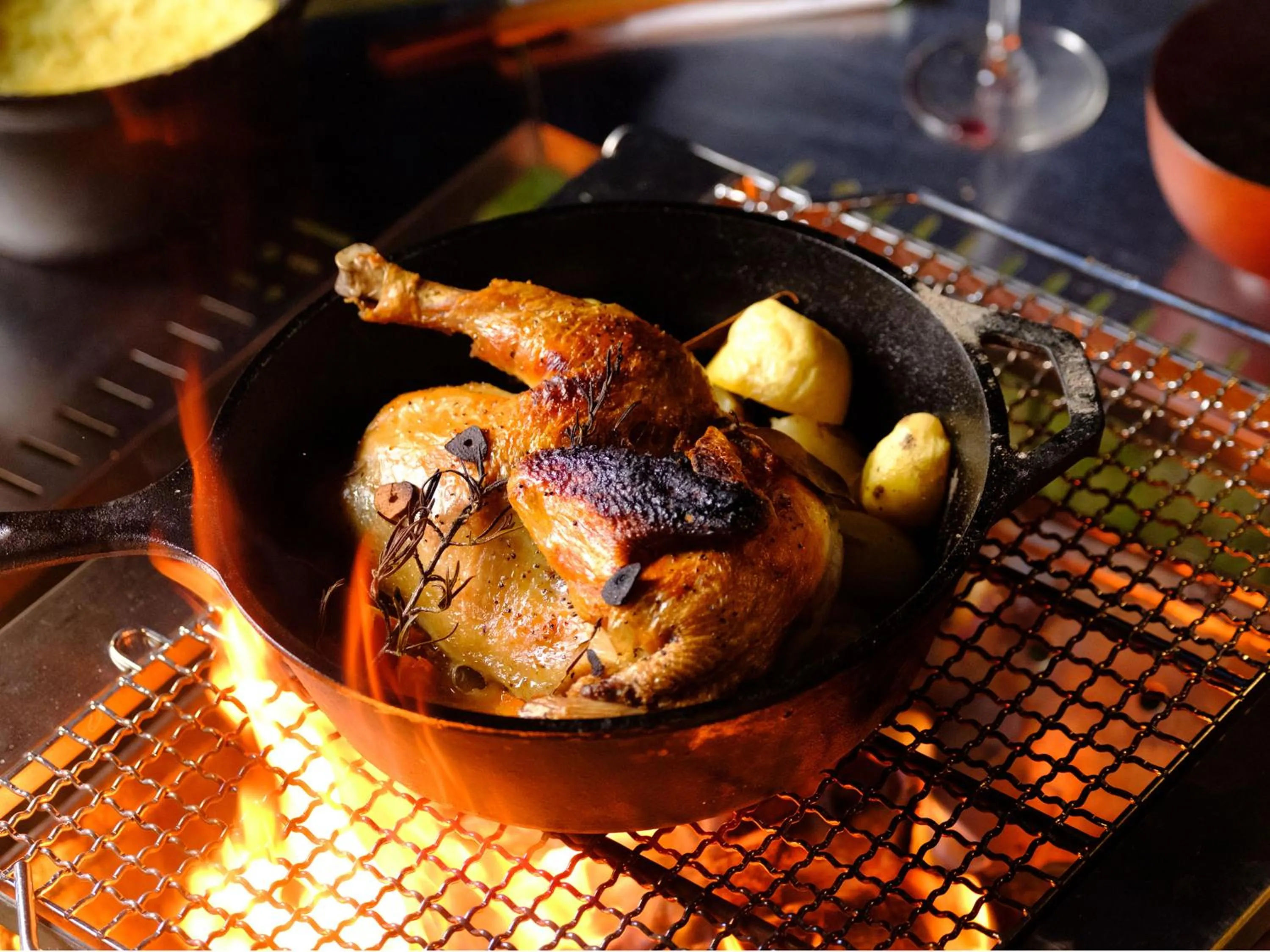 Dinner in The Sense of Wonder Holistic Glamping