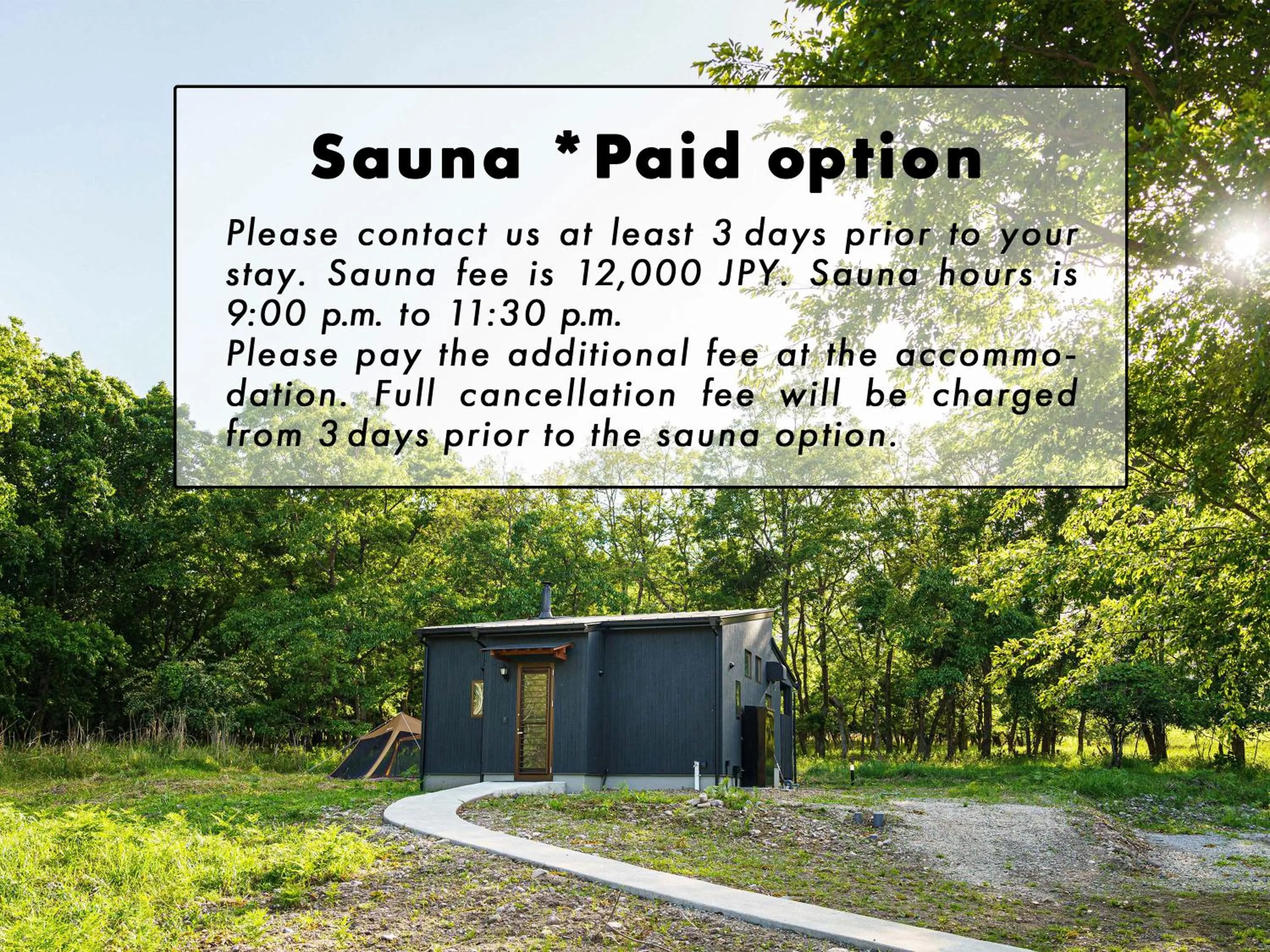 Sauna in The Sense of Wonder Holistic Glamping