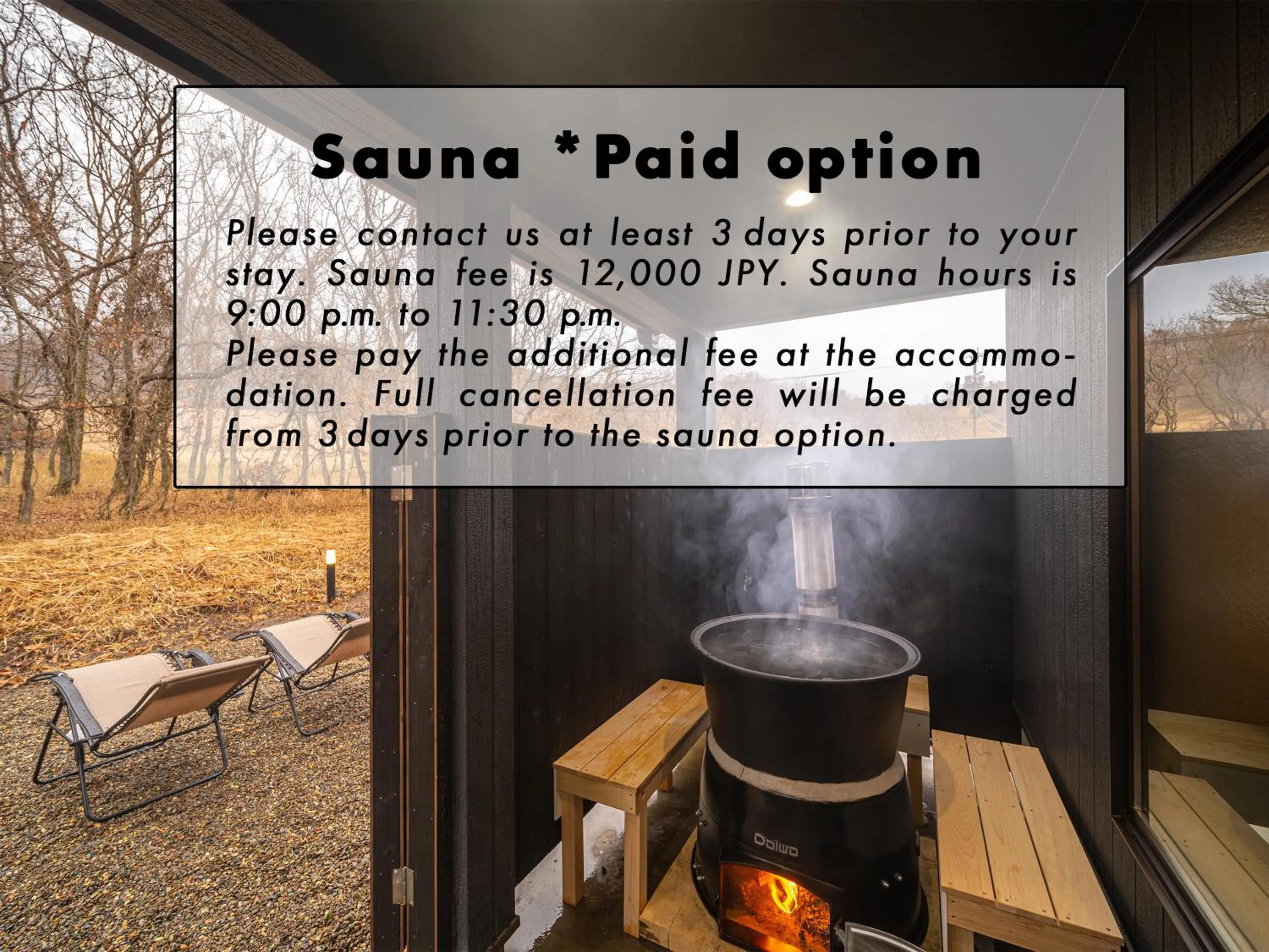 Sauna in The Sense of Wonder Holistic Glamping