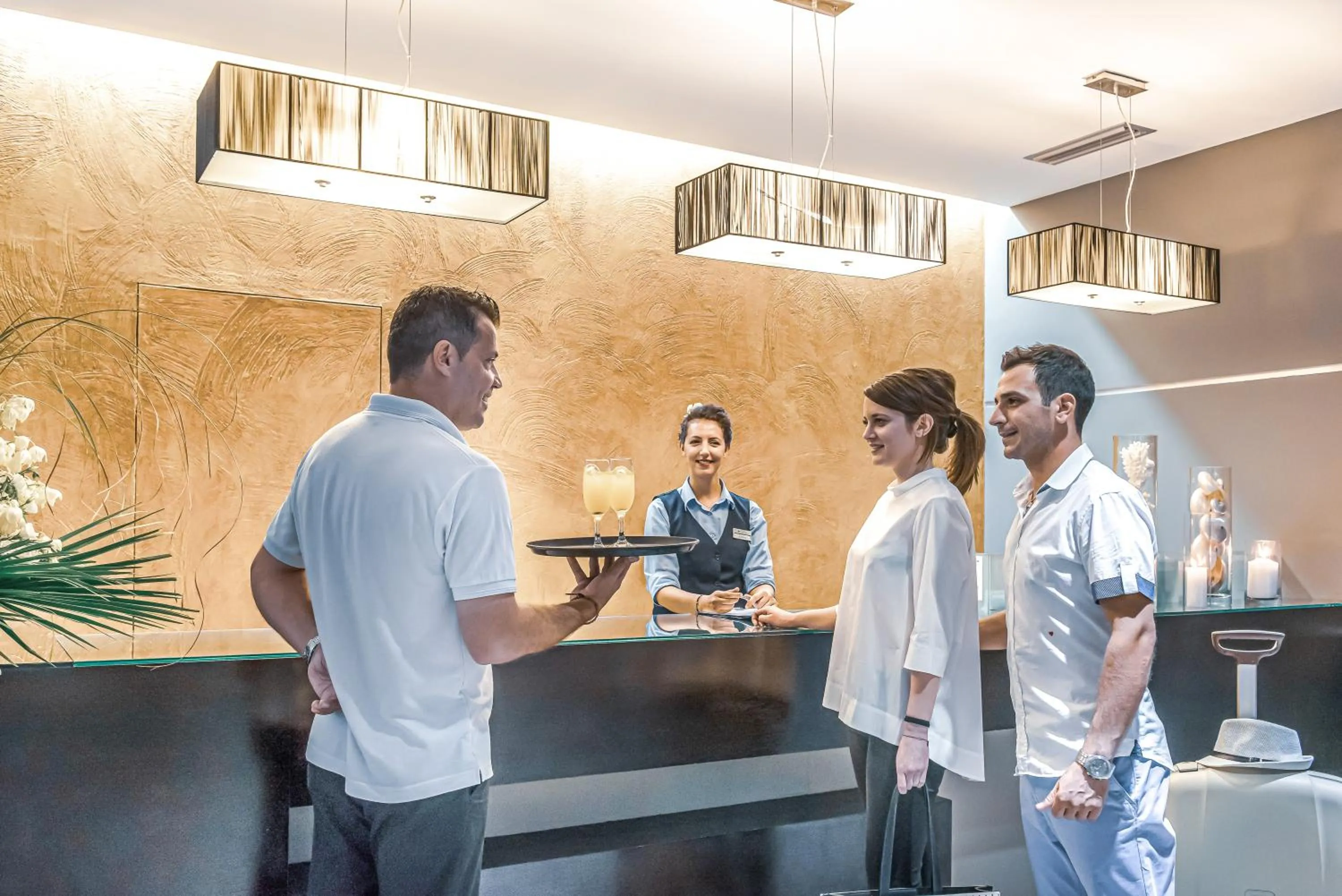 Staff in Blue Bay Resort Hotel