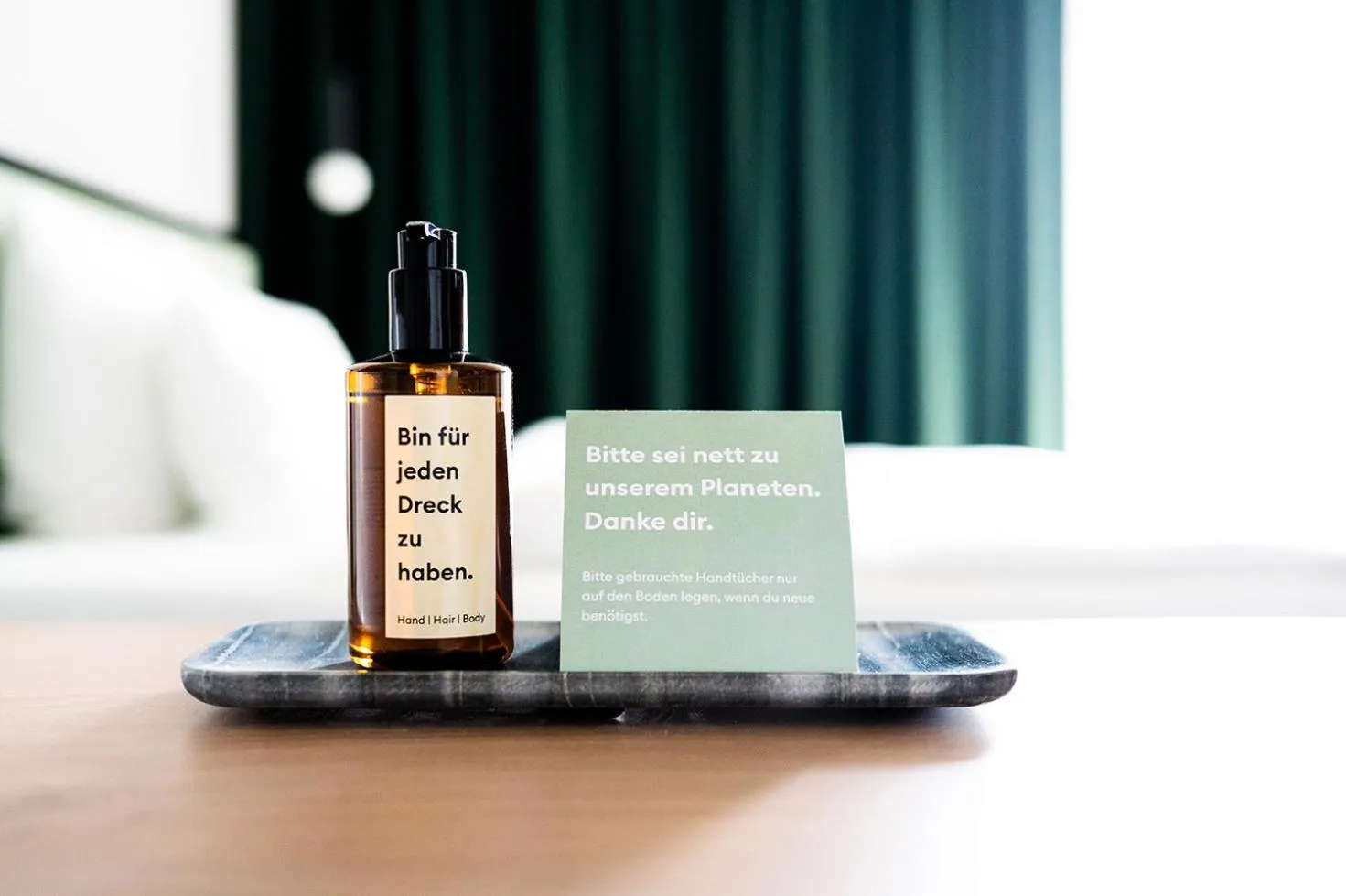 Text overlay in Coreum Hotel