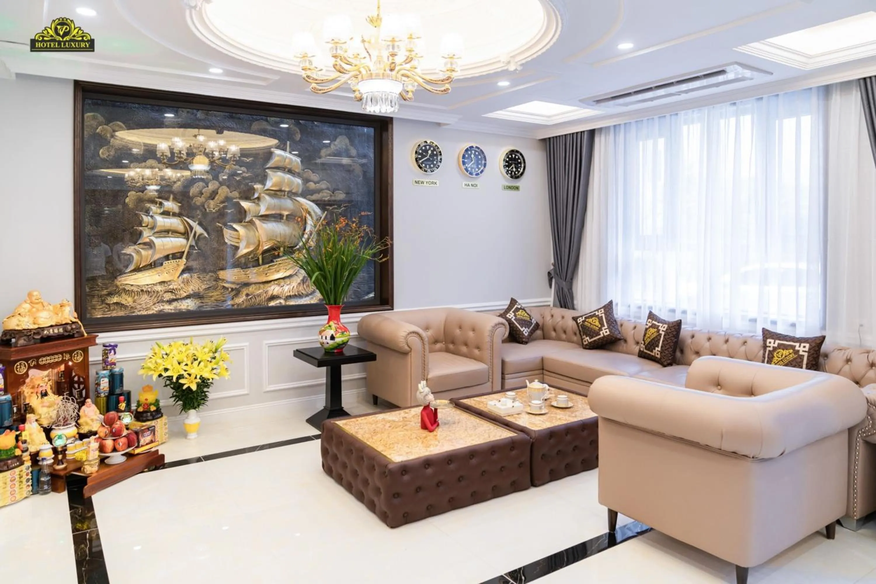 Seating area in VP Hotel Luxury