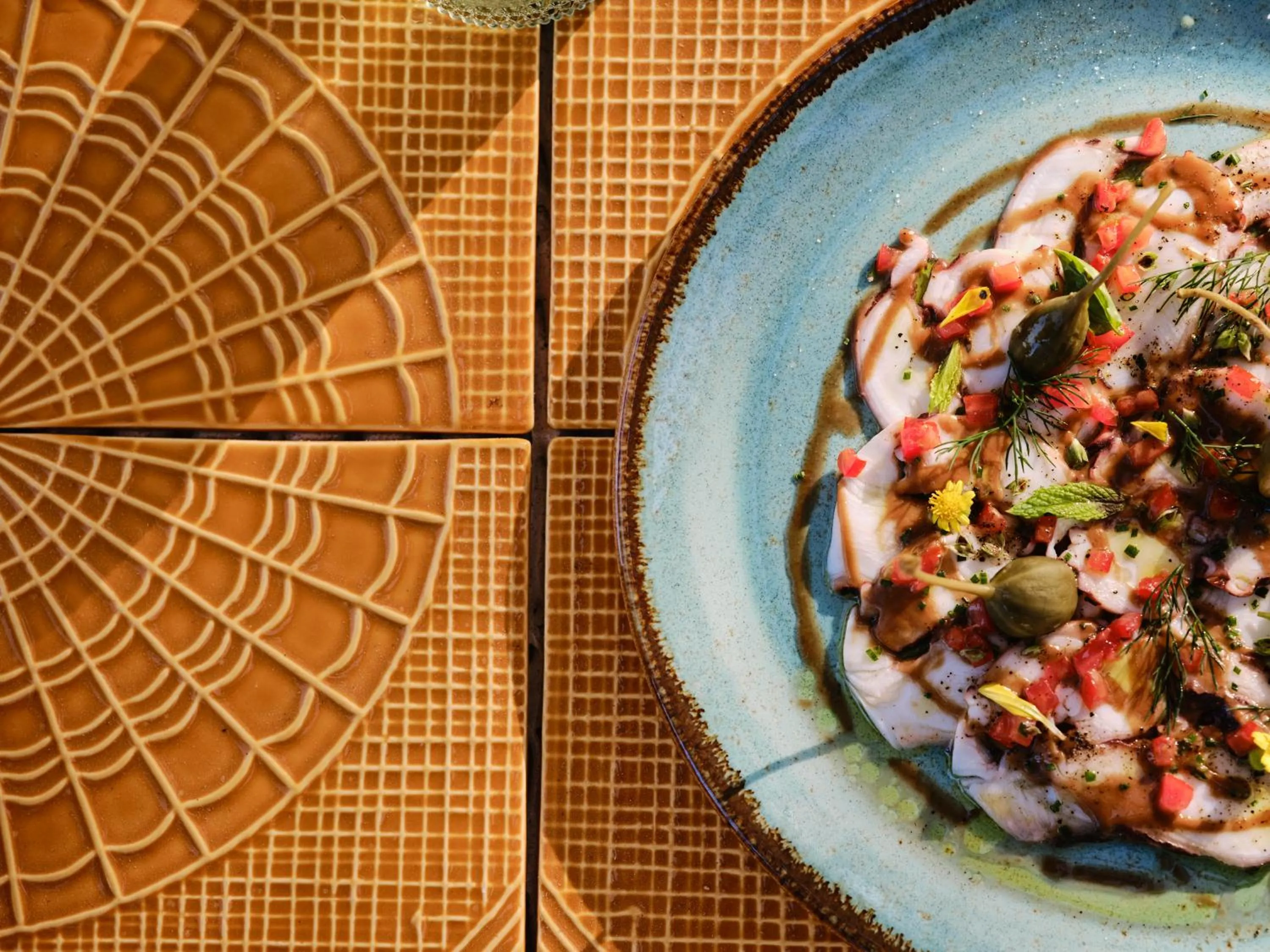 Food in Myconian Sunrise Relais & Chateaux Hotel