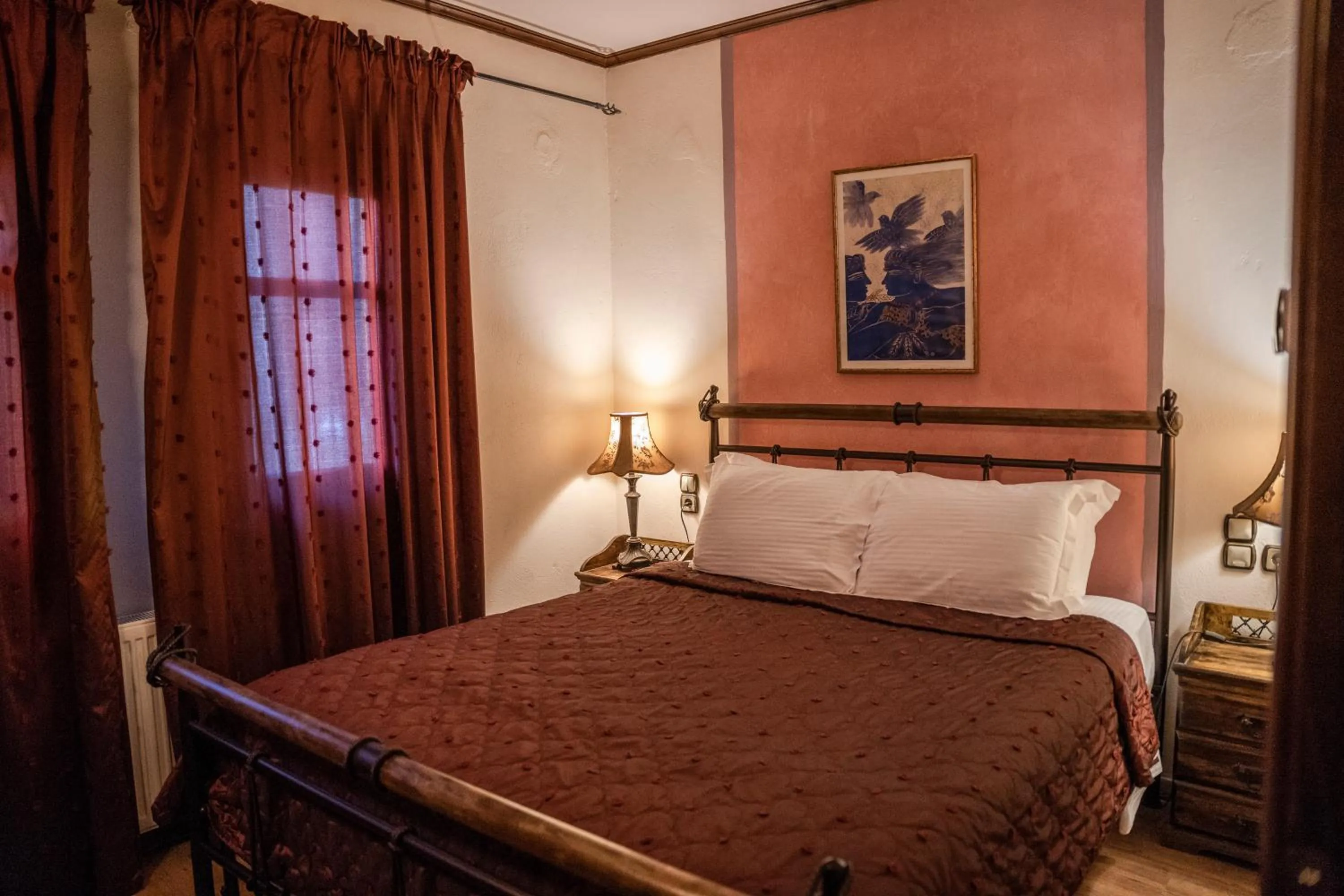 Bedroom, Bed in Archontiko Mesohori Meteora