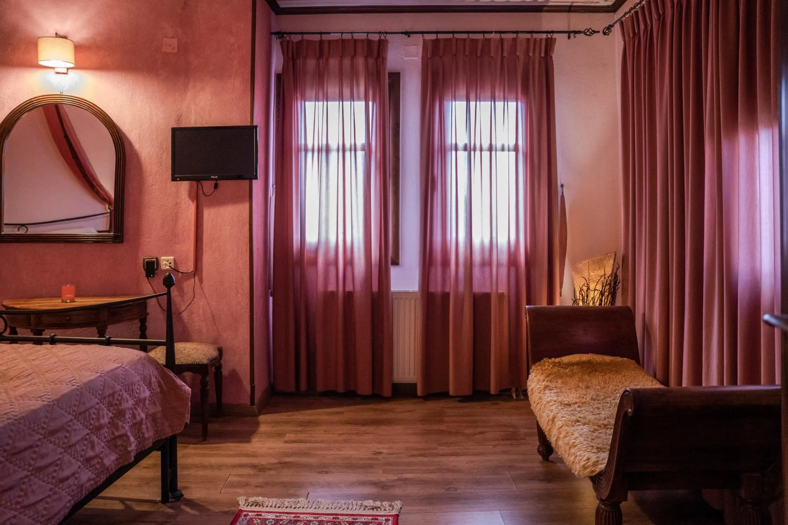 Bedroom, Bed in Archontiko Mesohori Meteora