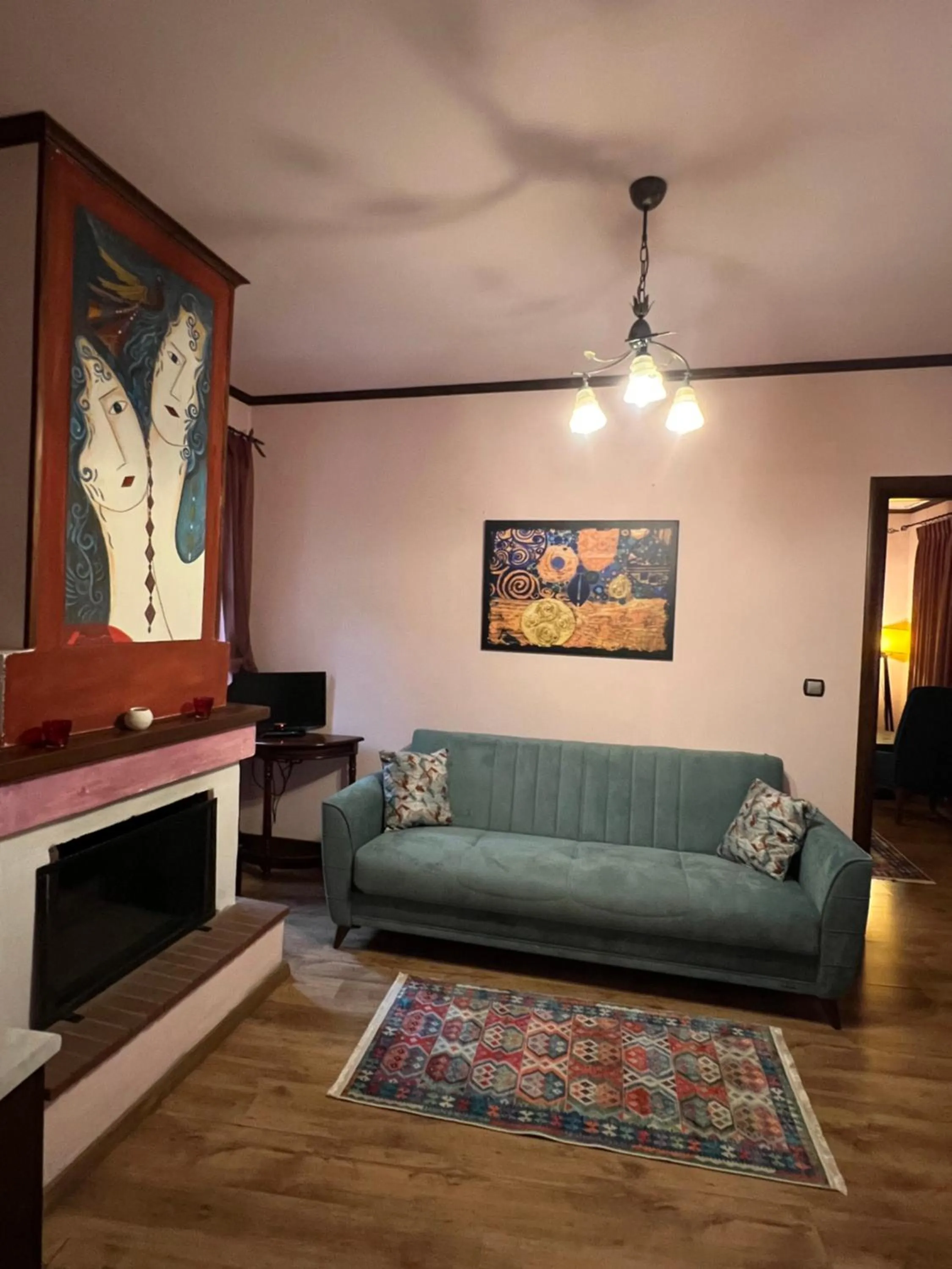 Living room in Archontiko Mesohori Meteora