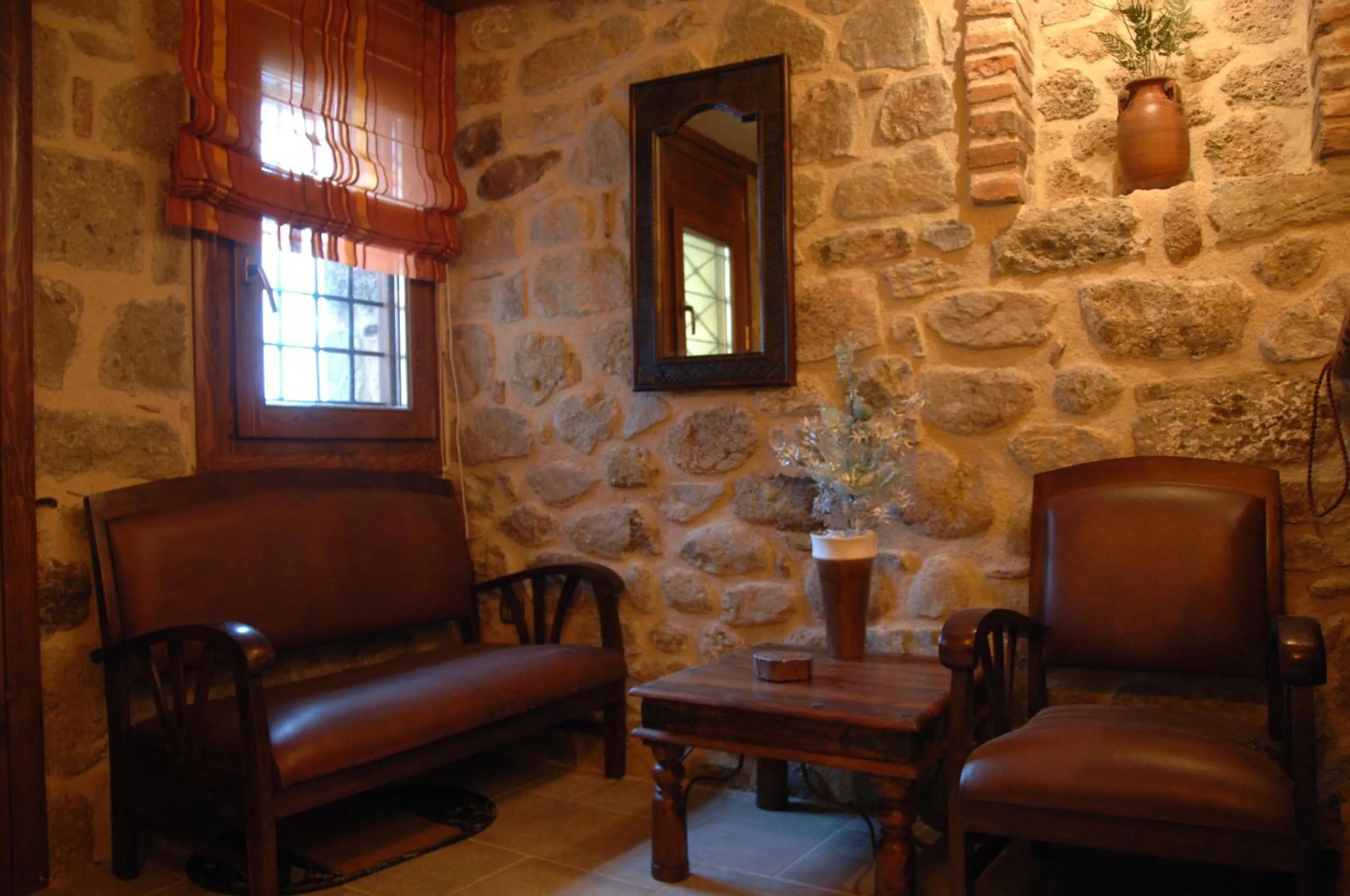 Lobby or reception in Archontiko Mesohori Meteora