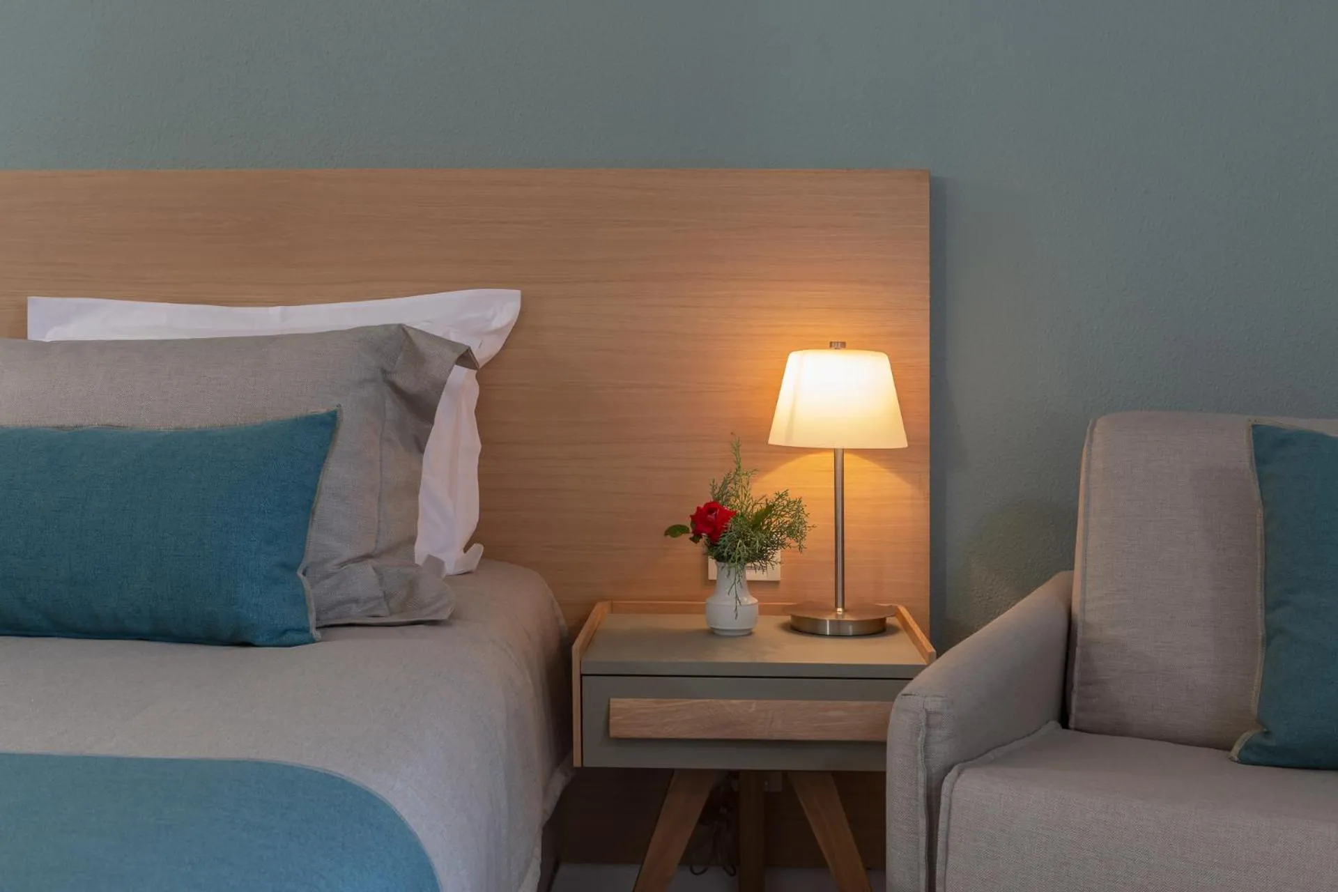 Bedroom, Bed in Skiathos Palace Hotel