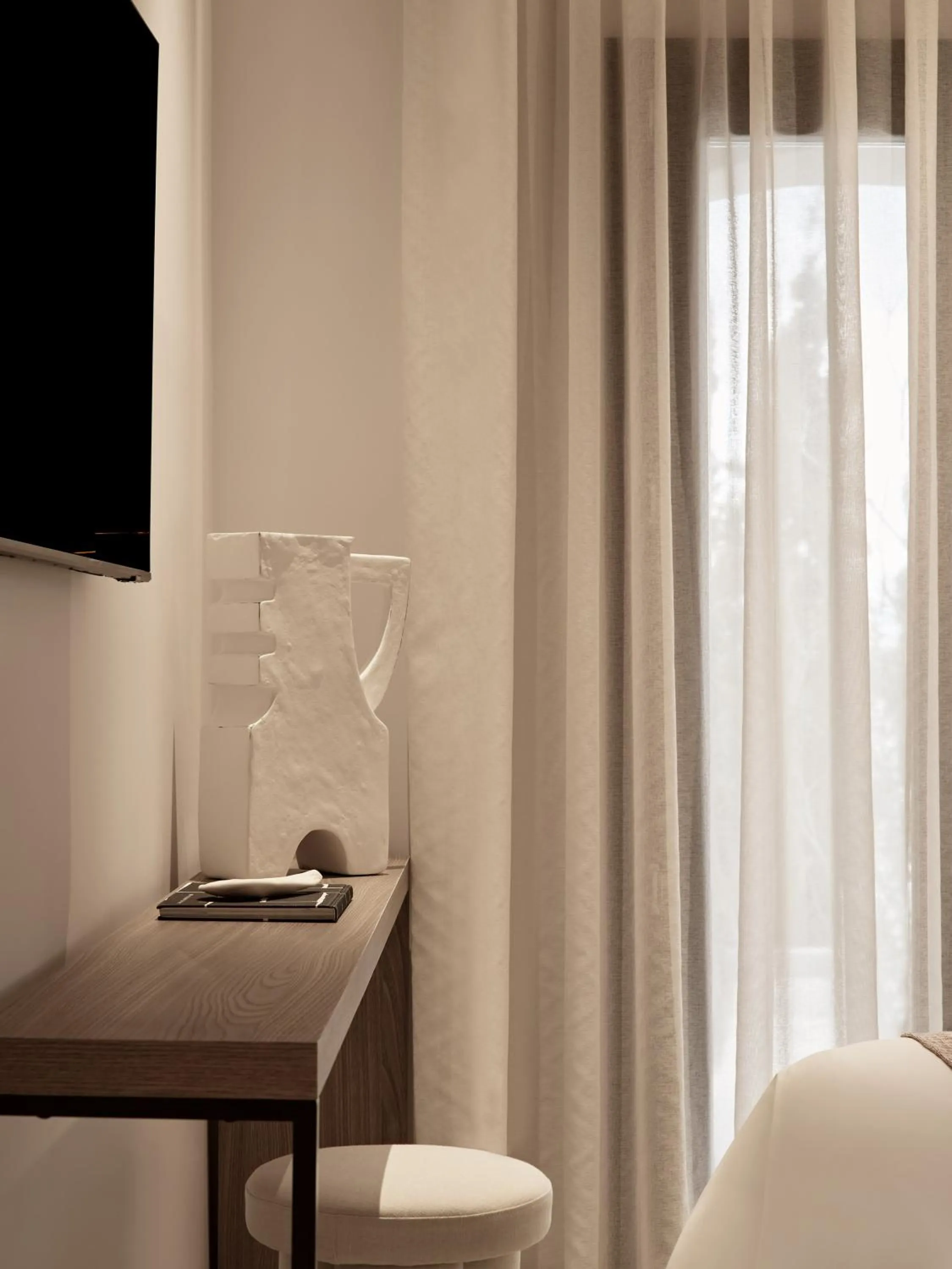 TV and multimedia, Bed in NAUMA PAROS Design Boutique Hotel