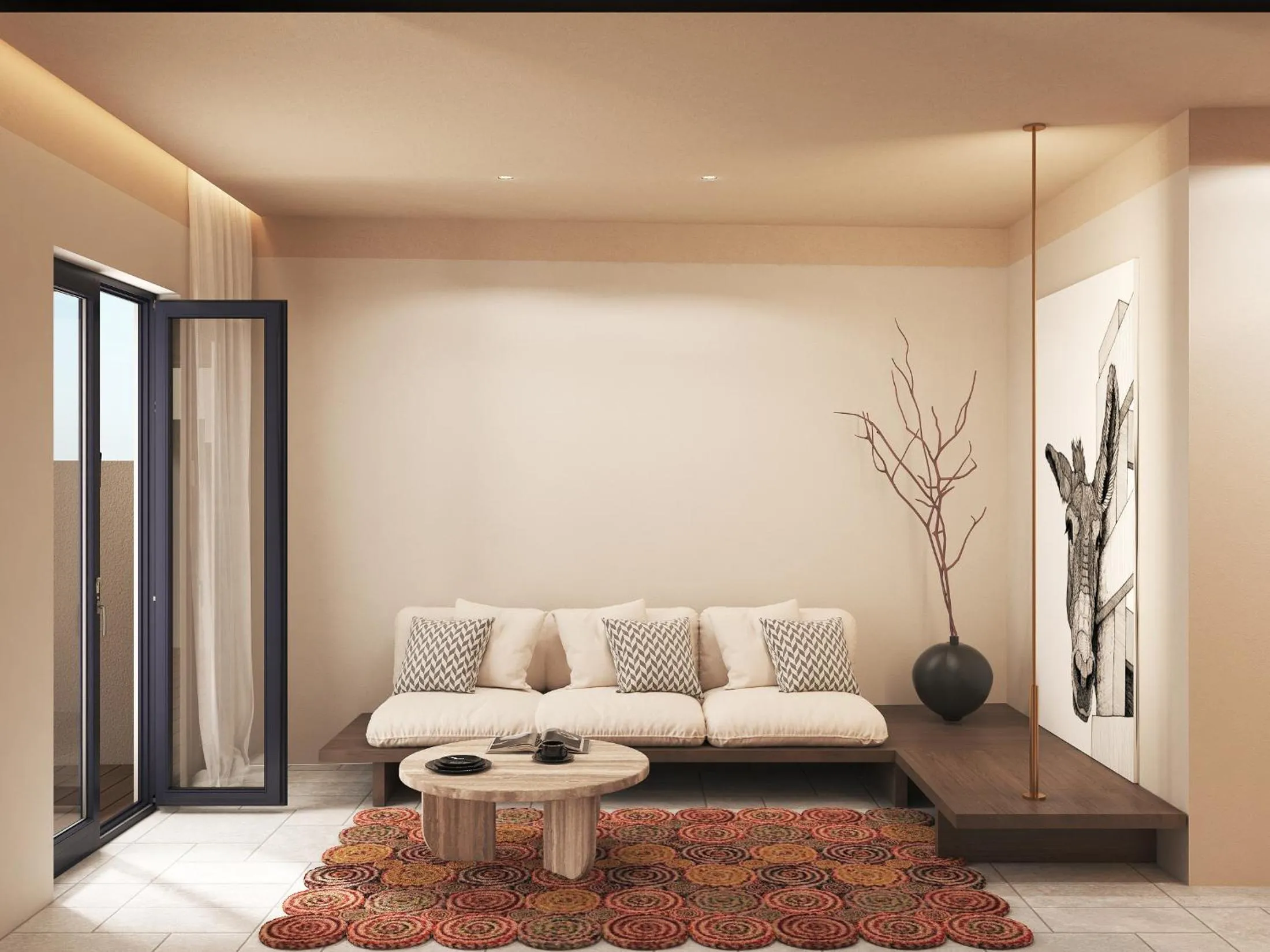 Seating area in Hotel Marinero