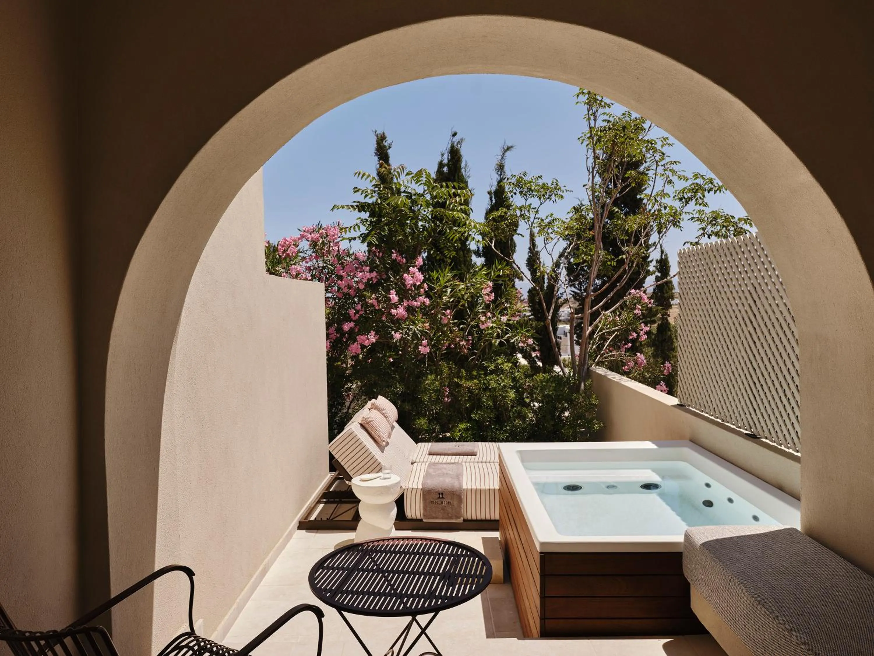 Hot Tub in NAUMA PAROS Design Boutique Hotel