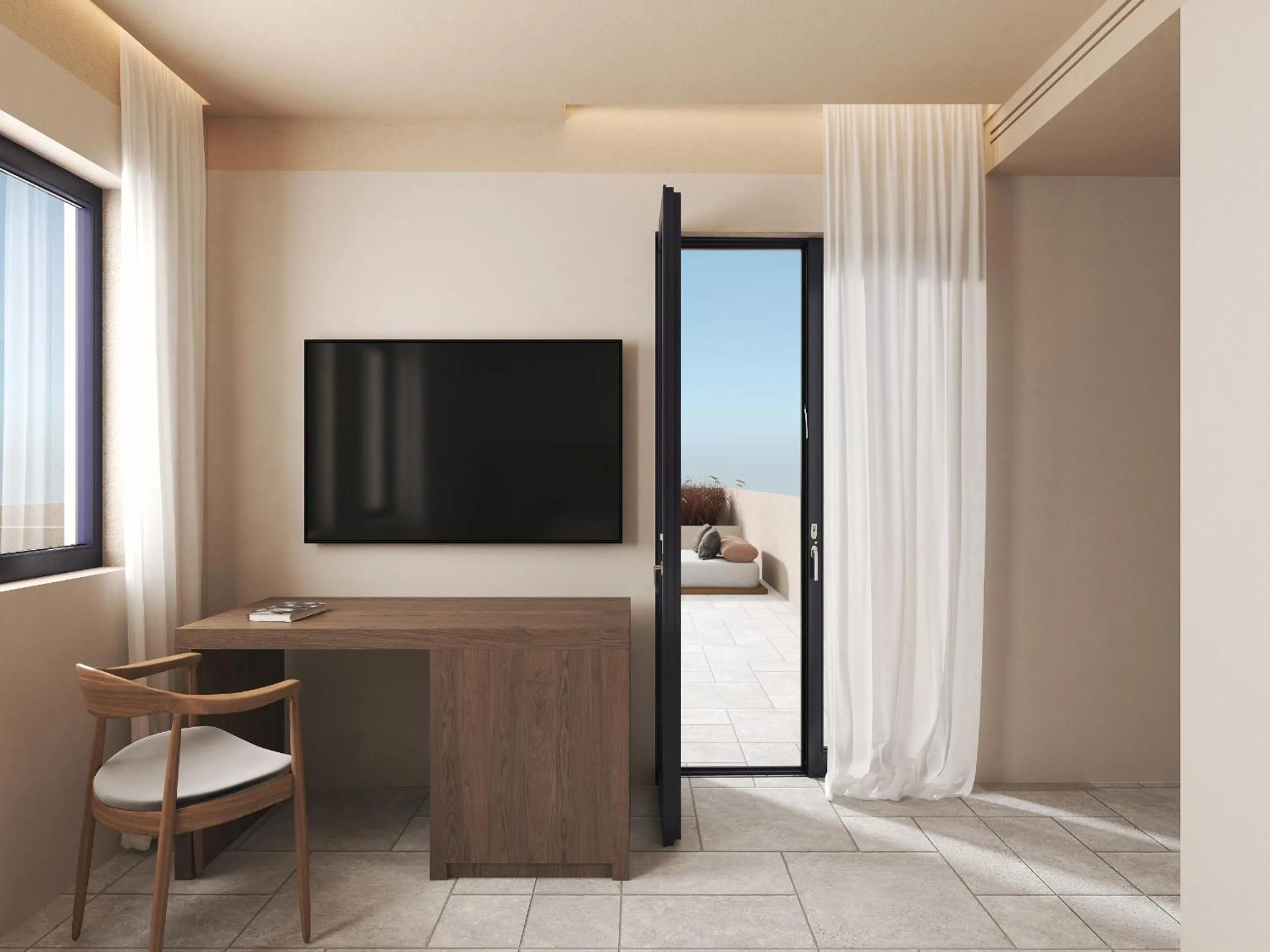 Communal lounge/ TV room in Hotel Marinero