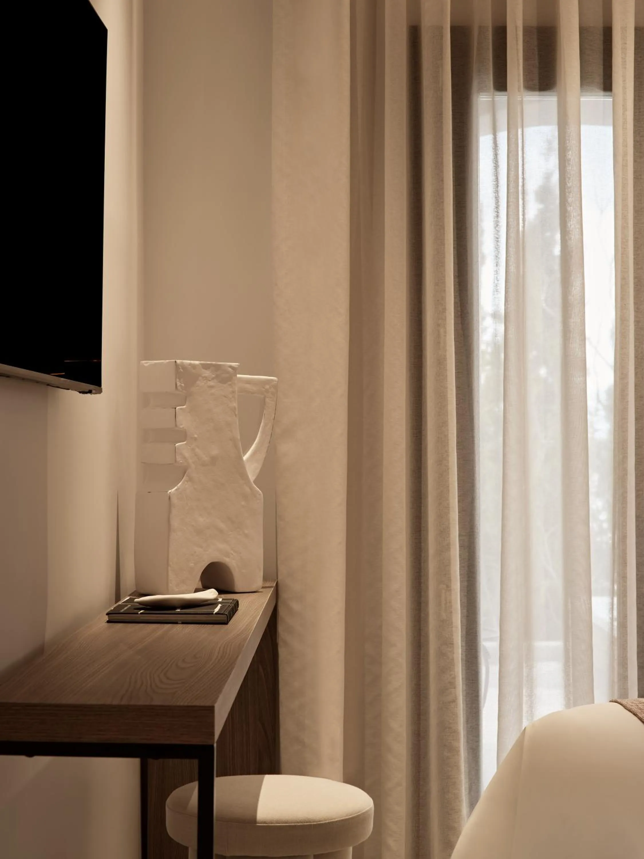 TV and multimedia, Bed in NAUMA PAROS Design Boutique Hotel