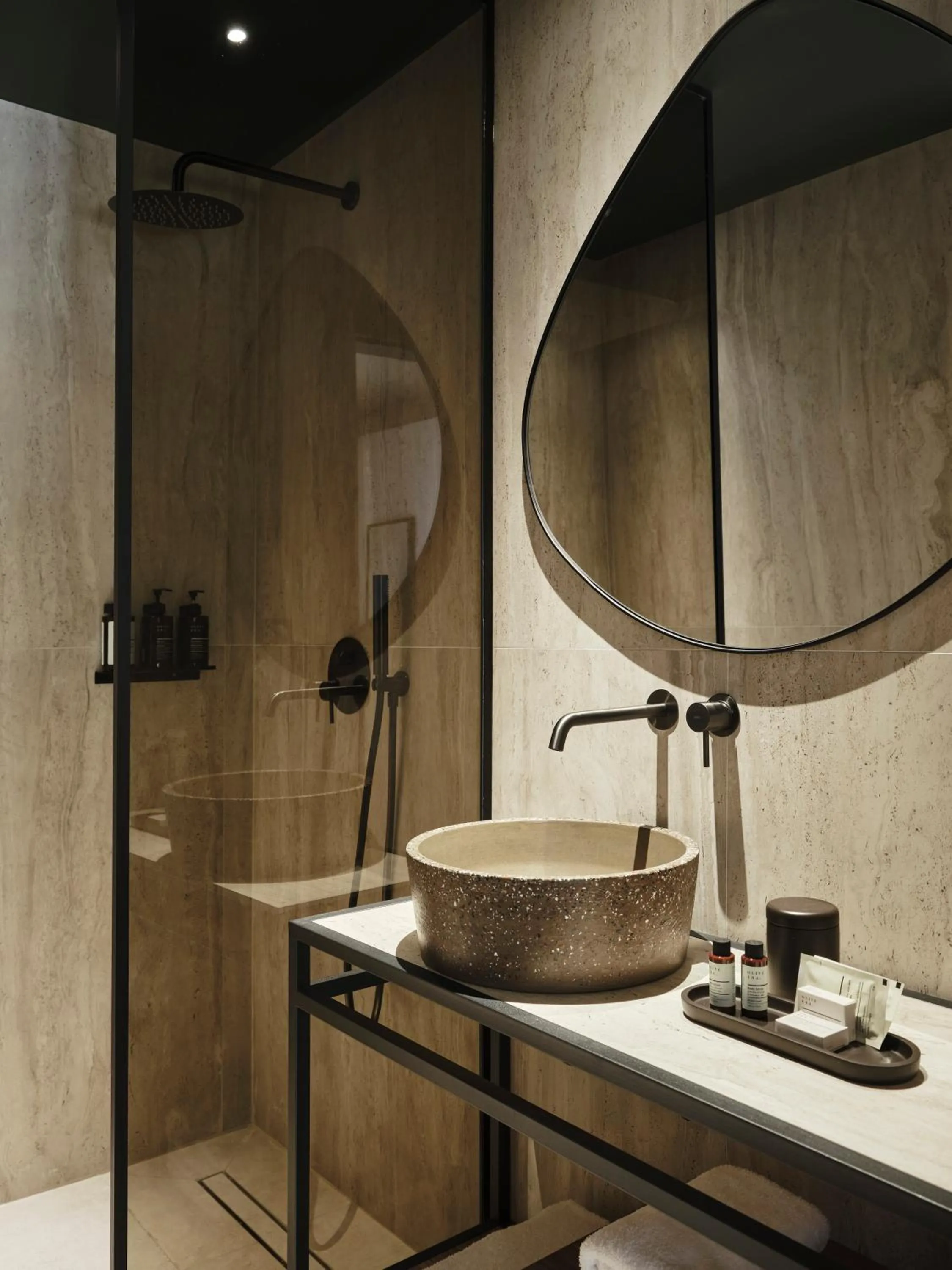 Shower in NAUMA PAROS Design Boutique Hotel