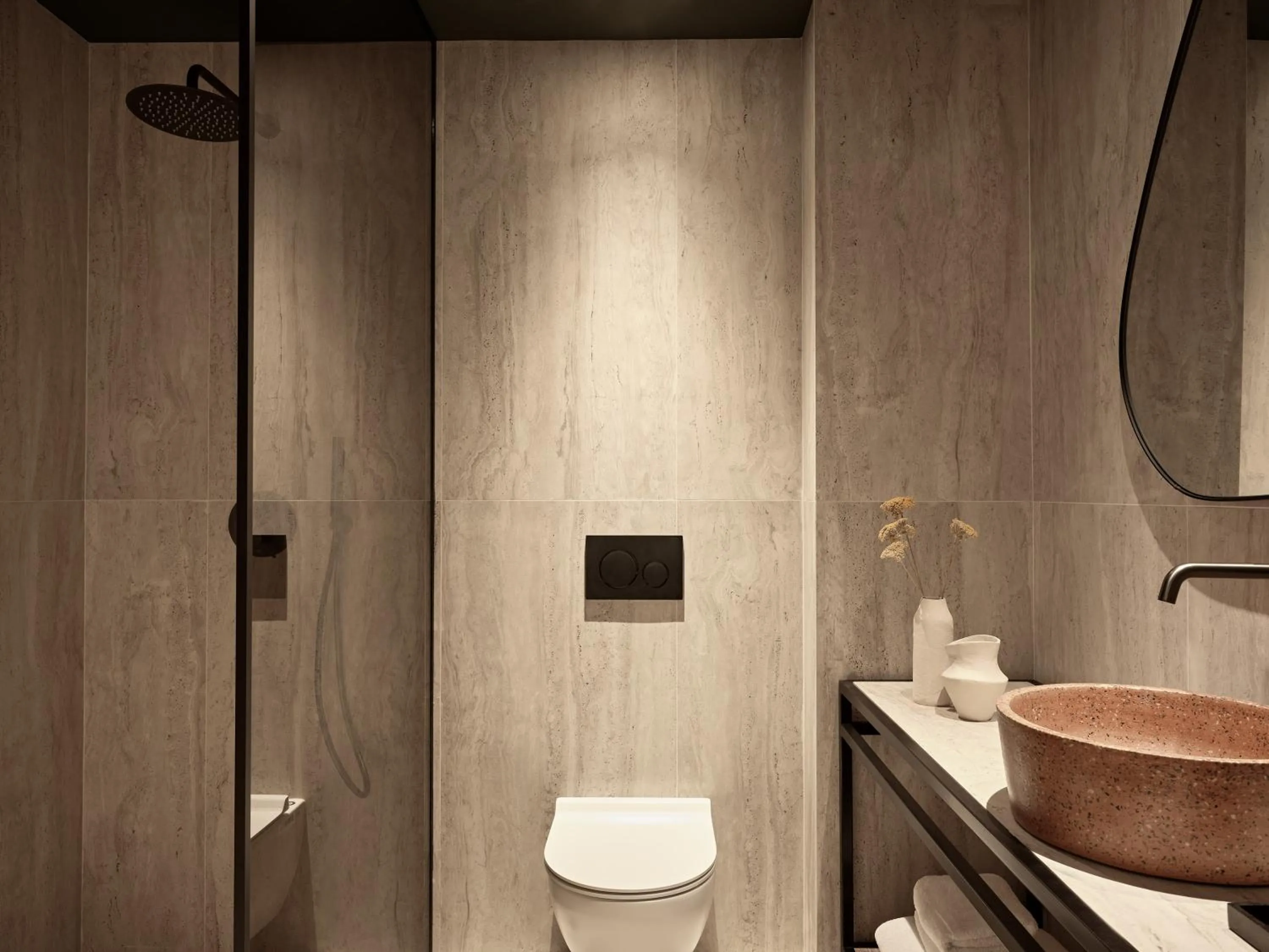 Shower in NAUMA PAROS Design Boutique Hotel