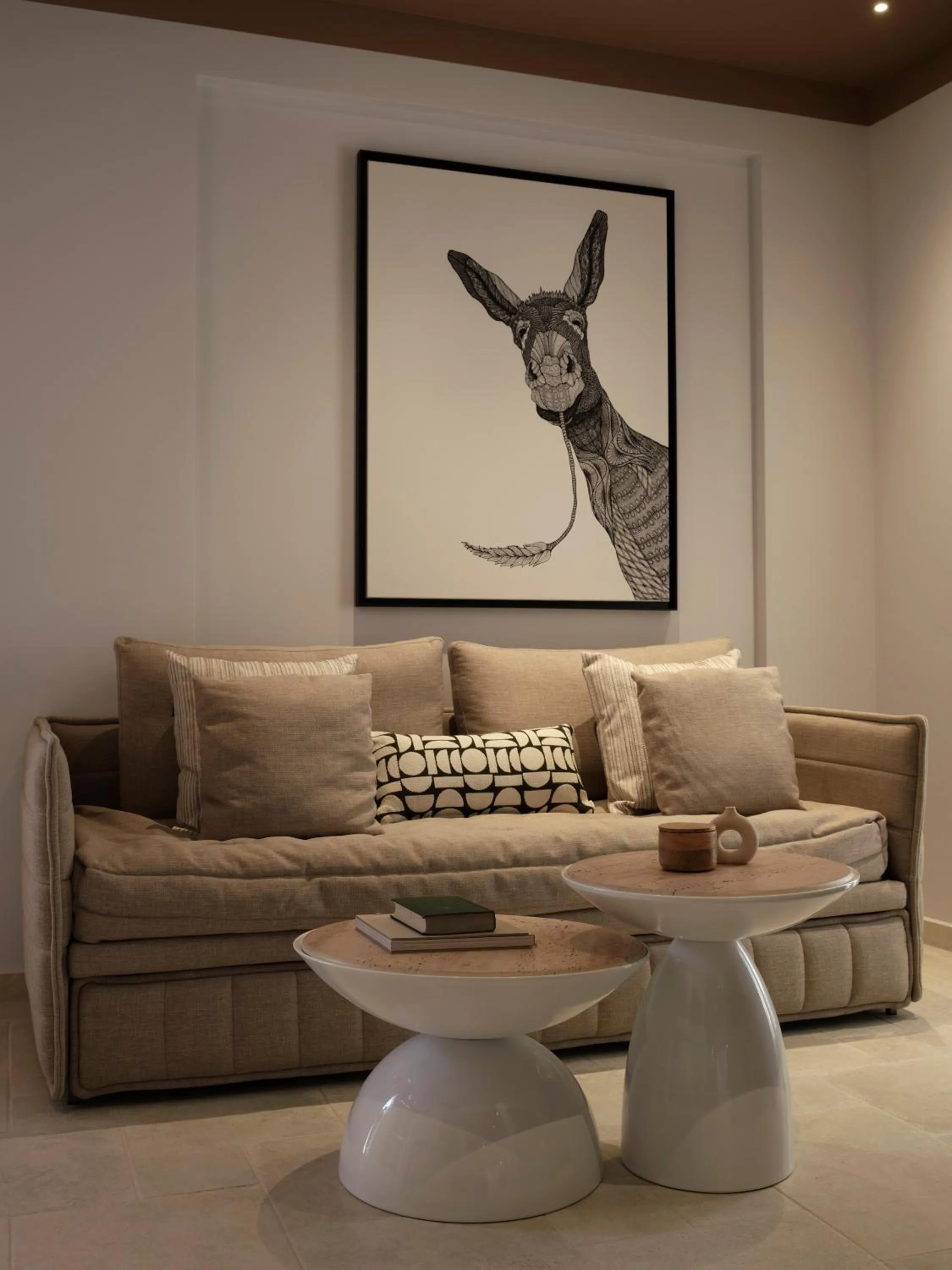 Living room in NAUMA PAROS Design Boutique Hotel